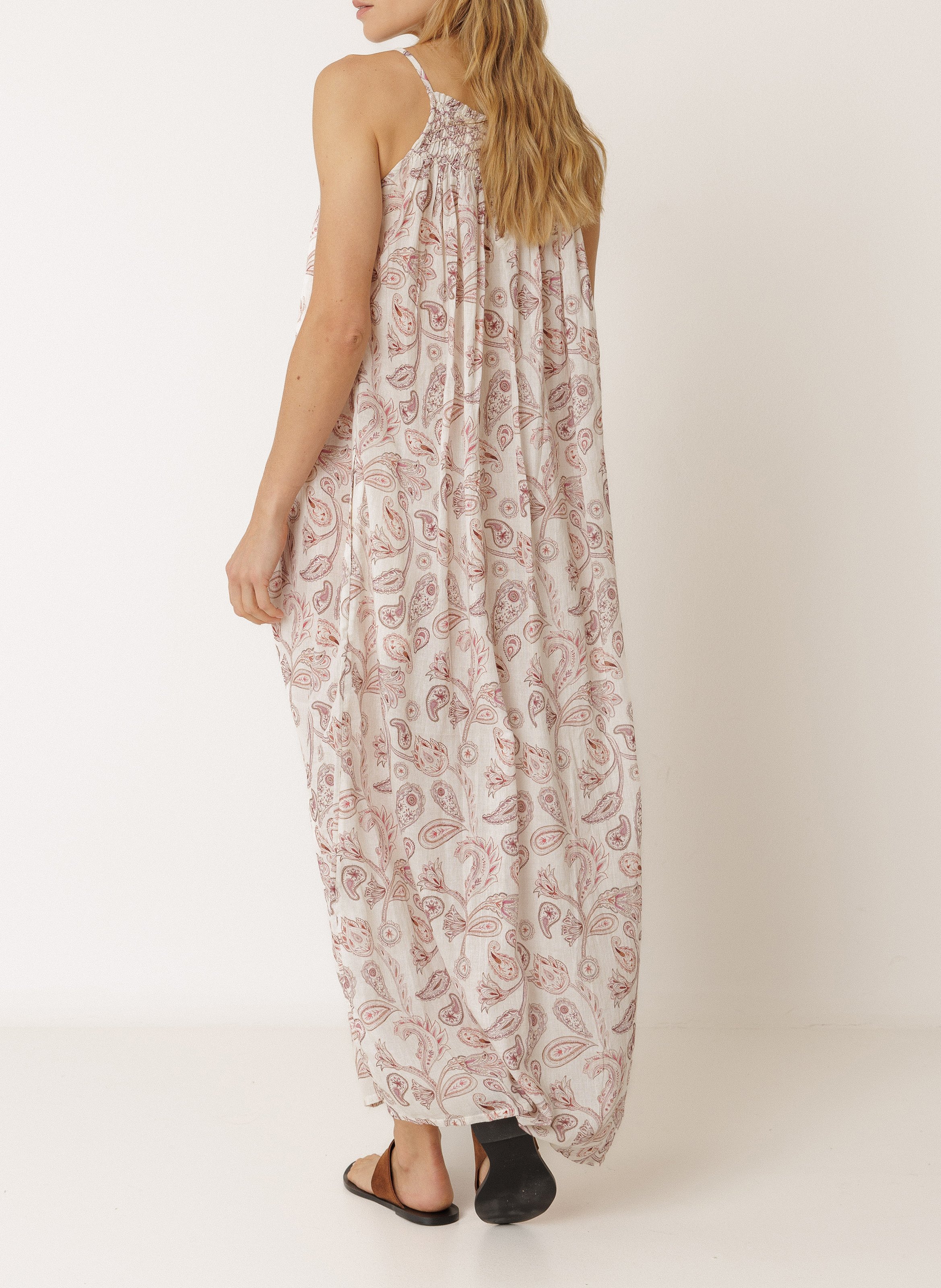 Ärmelloses Maxikleid mit Print INDI & COLD Rosa