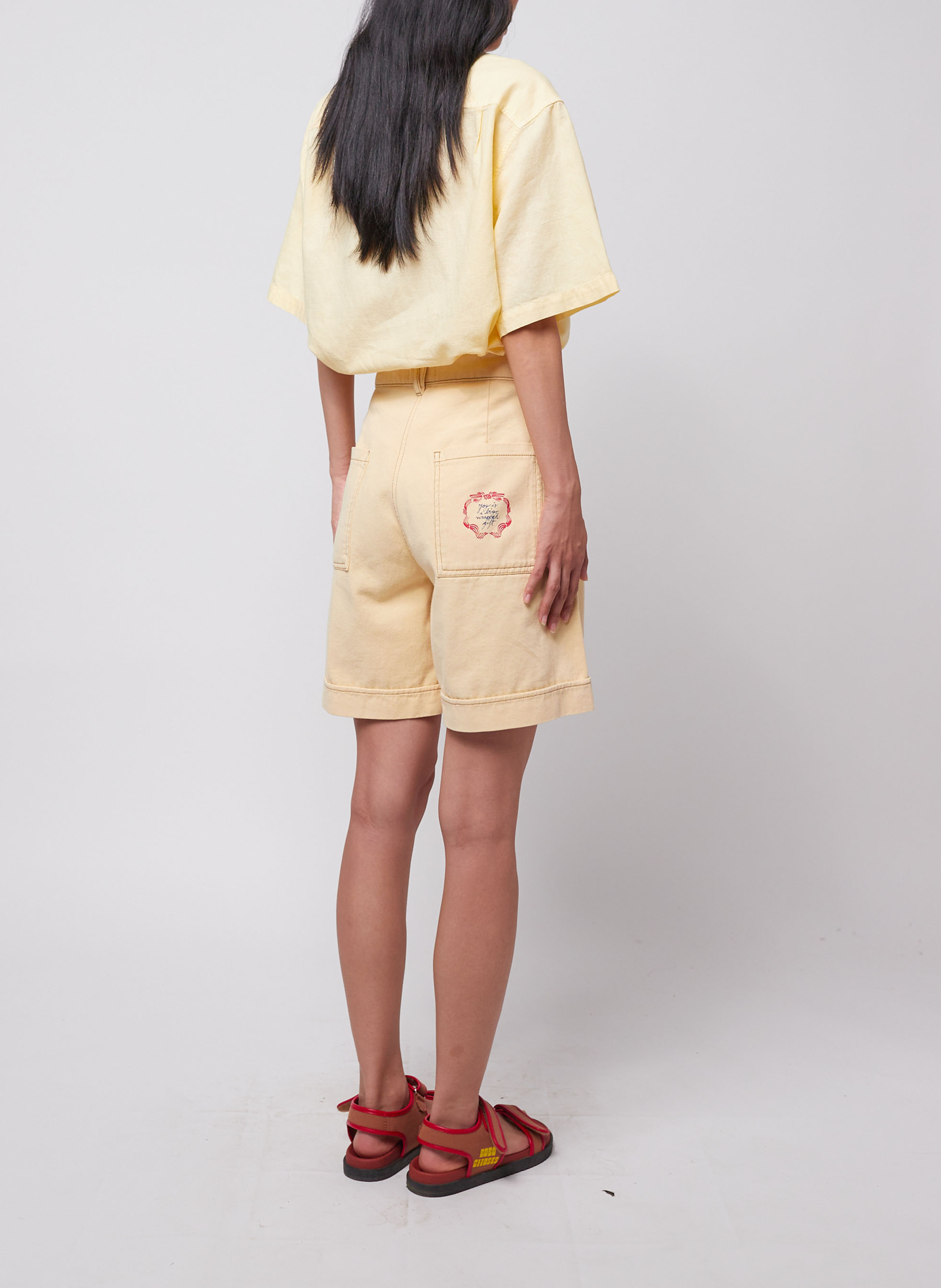 Grote bermuda van biologisch katoen BOBO CHOSES Geel