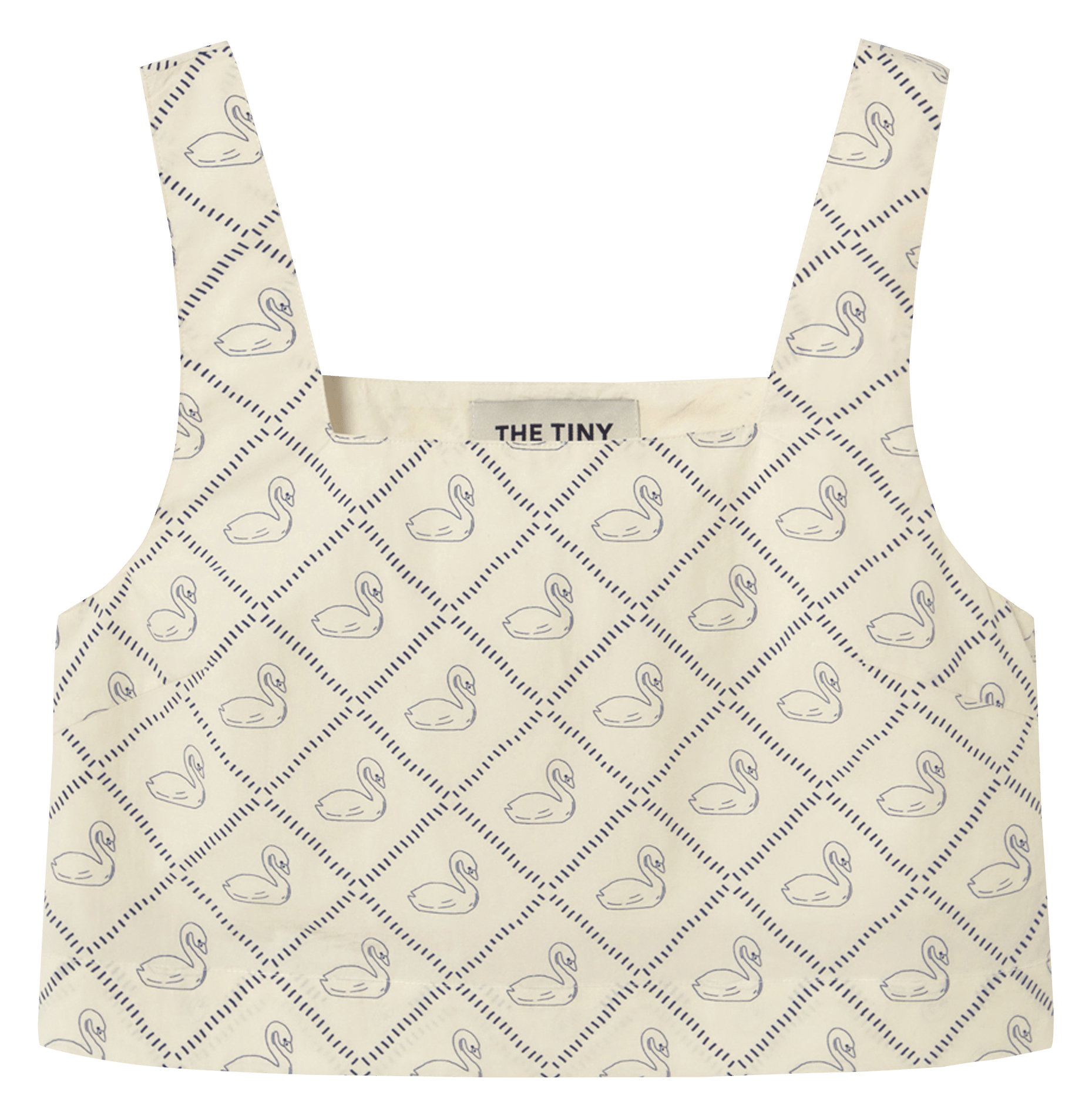 Sleeveless printed top THE TINY BIG SISTER Beige