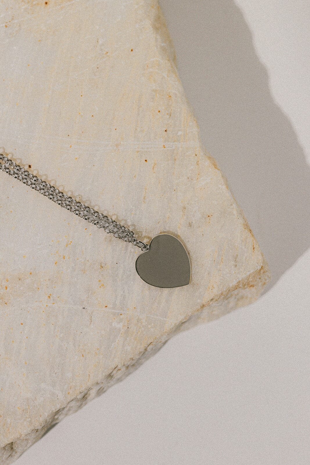 Gold-plated heart necklace MONSIEUR SIMONE Silver