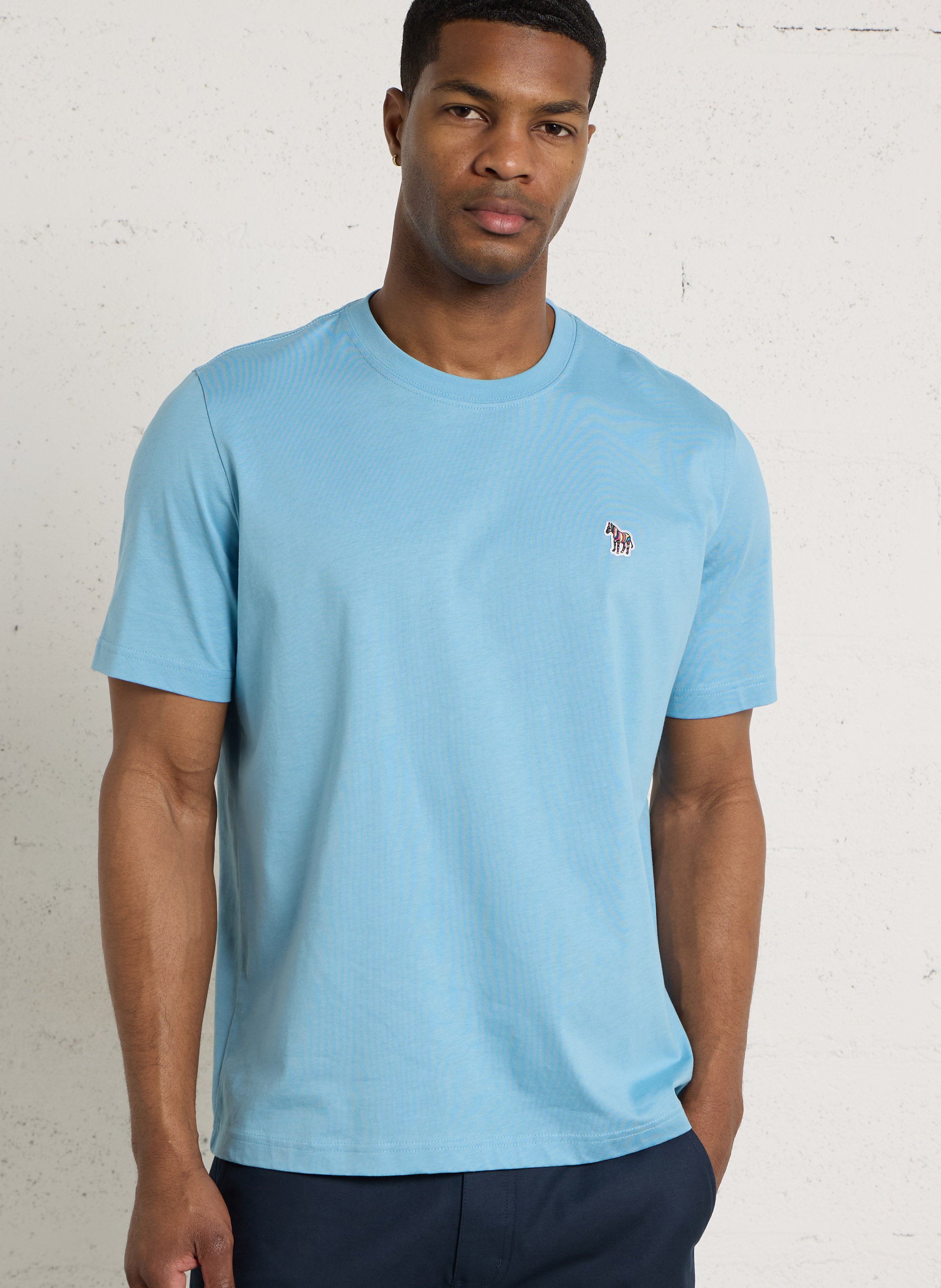 Tee-shirt droit col rond en coton bio PAUL SMITH