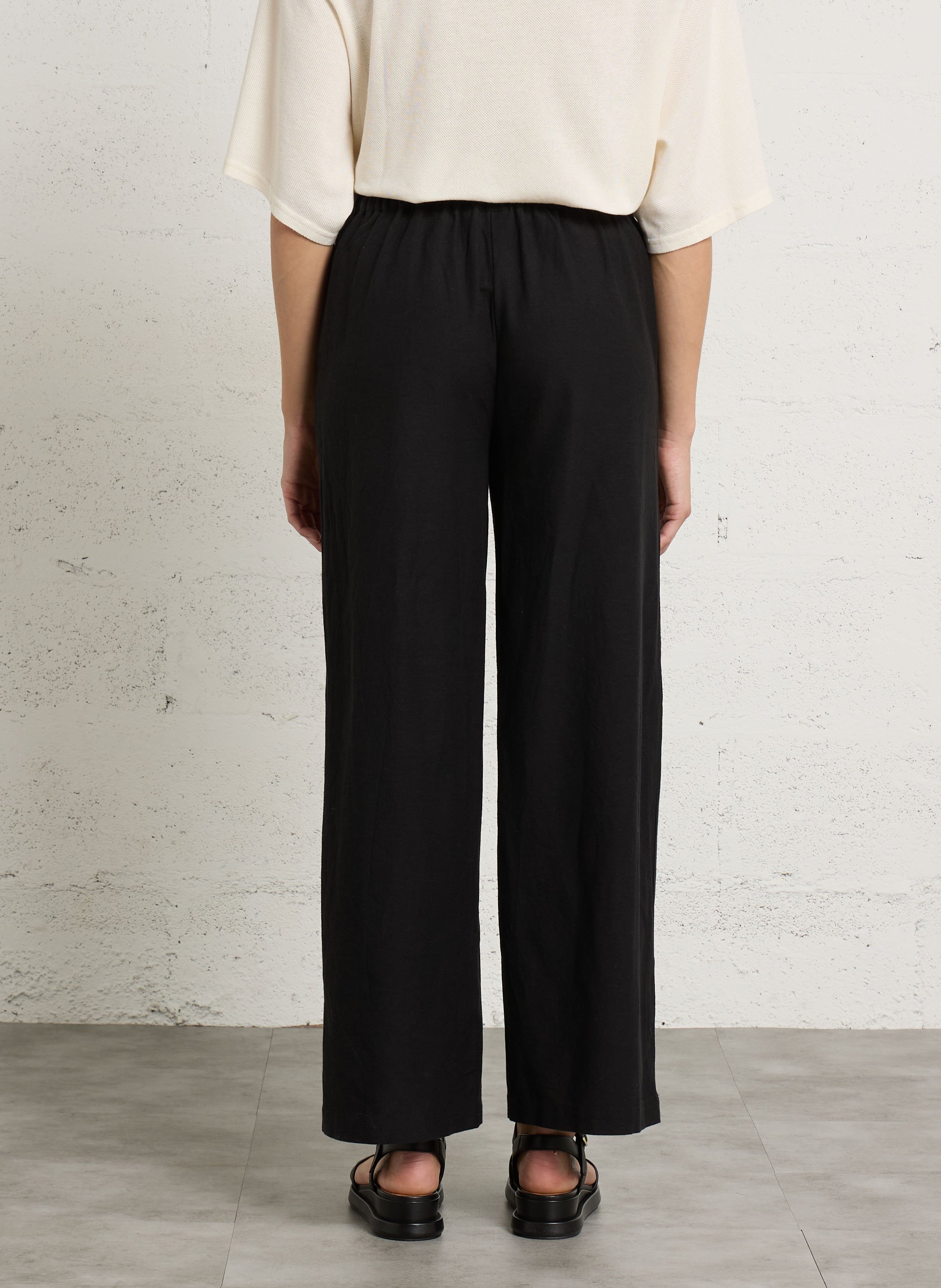 Bundfaltenhose VILA Schwarz