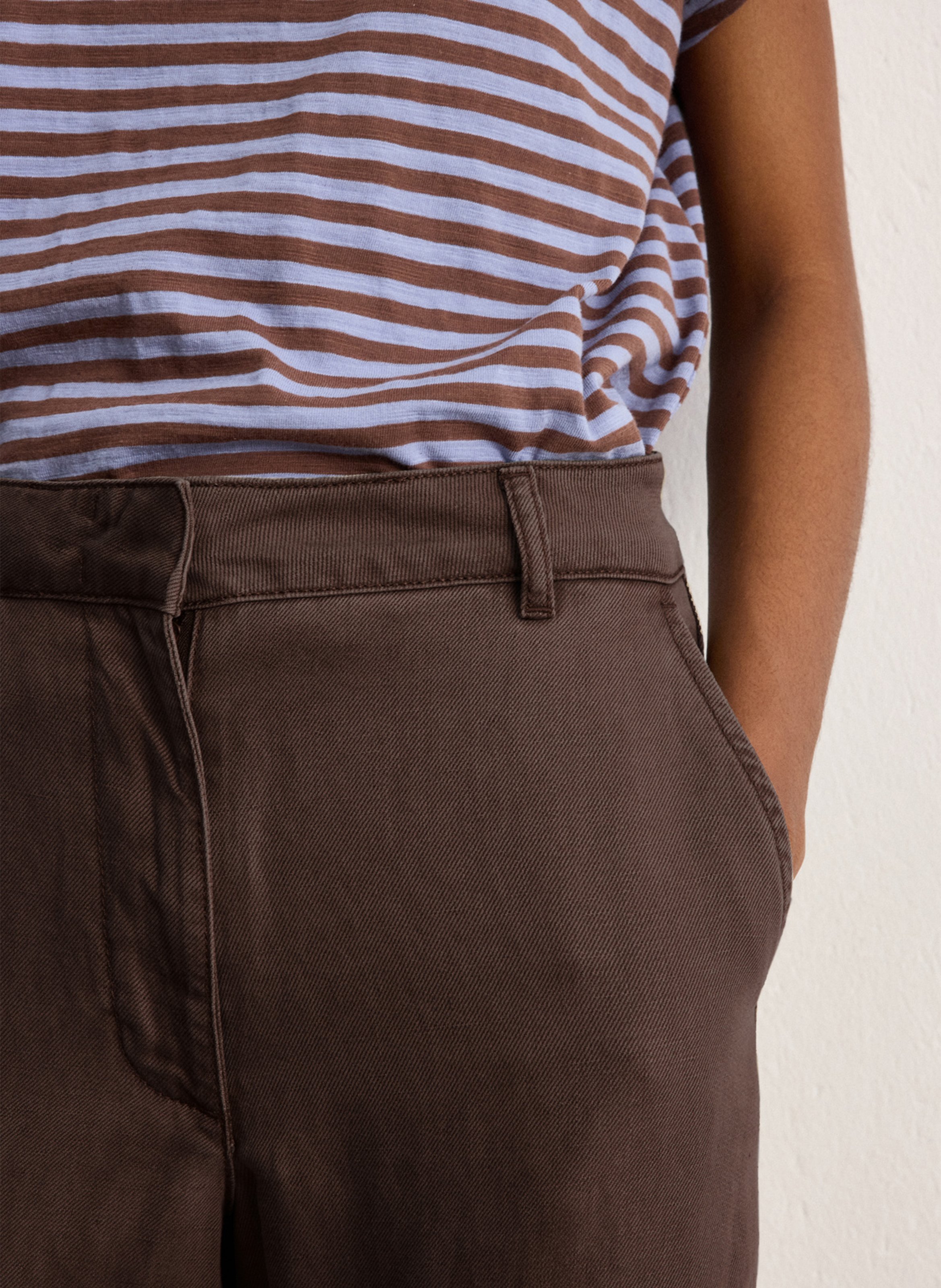 Gerade geschnittene Hose PABLO Braun
