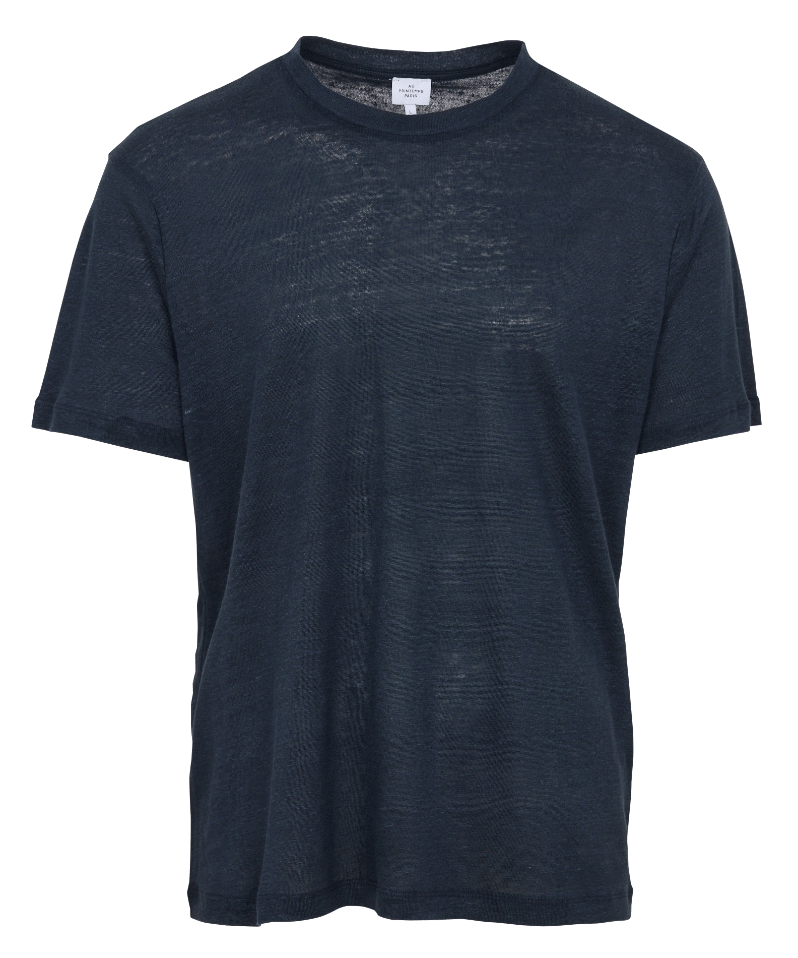 Oversized linen t-shirt AU PRINTEMPS PARIS Blue