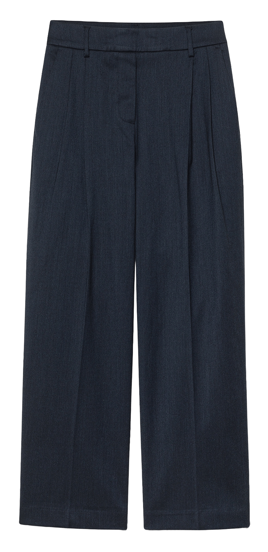 Weite Bundfaltenhose POMANDERE Blau