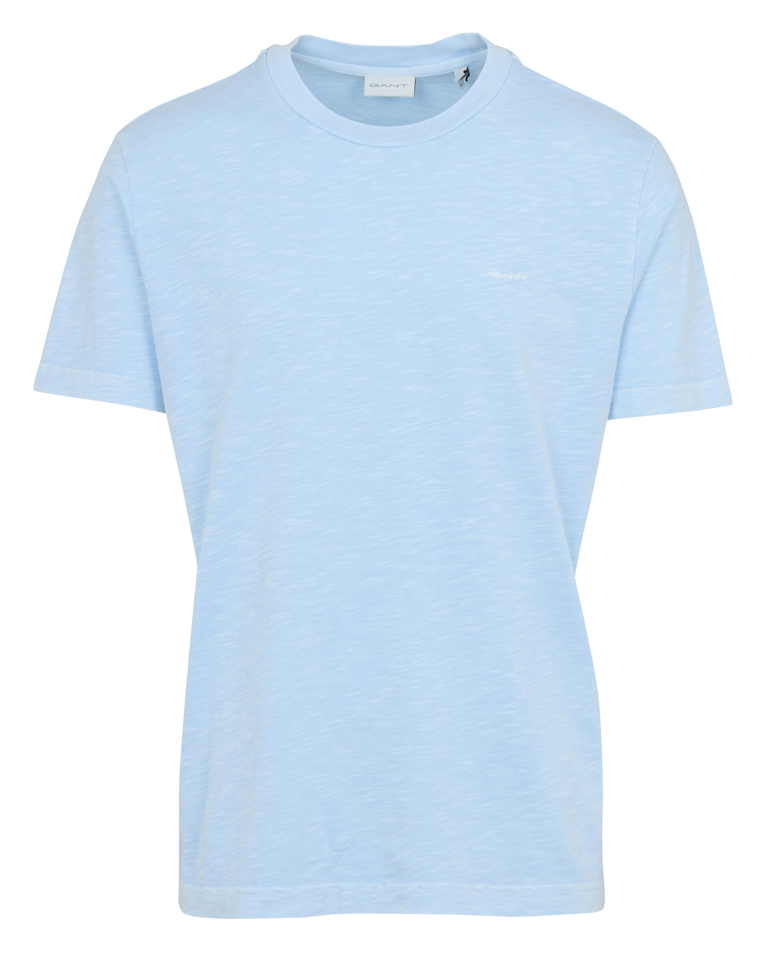 Tee-shirt droit col rond brodé en coton GANT