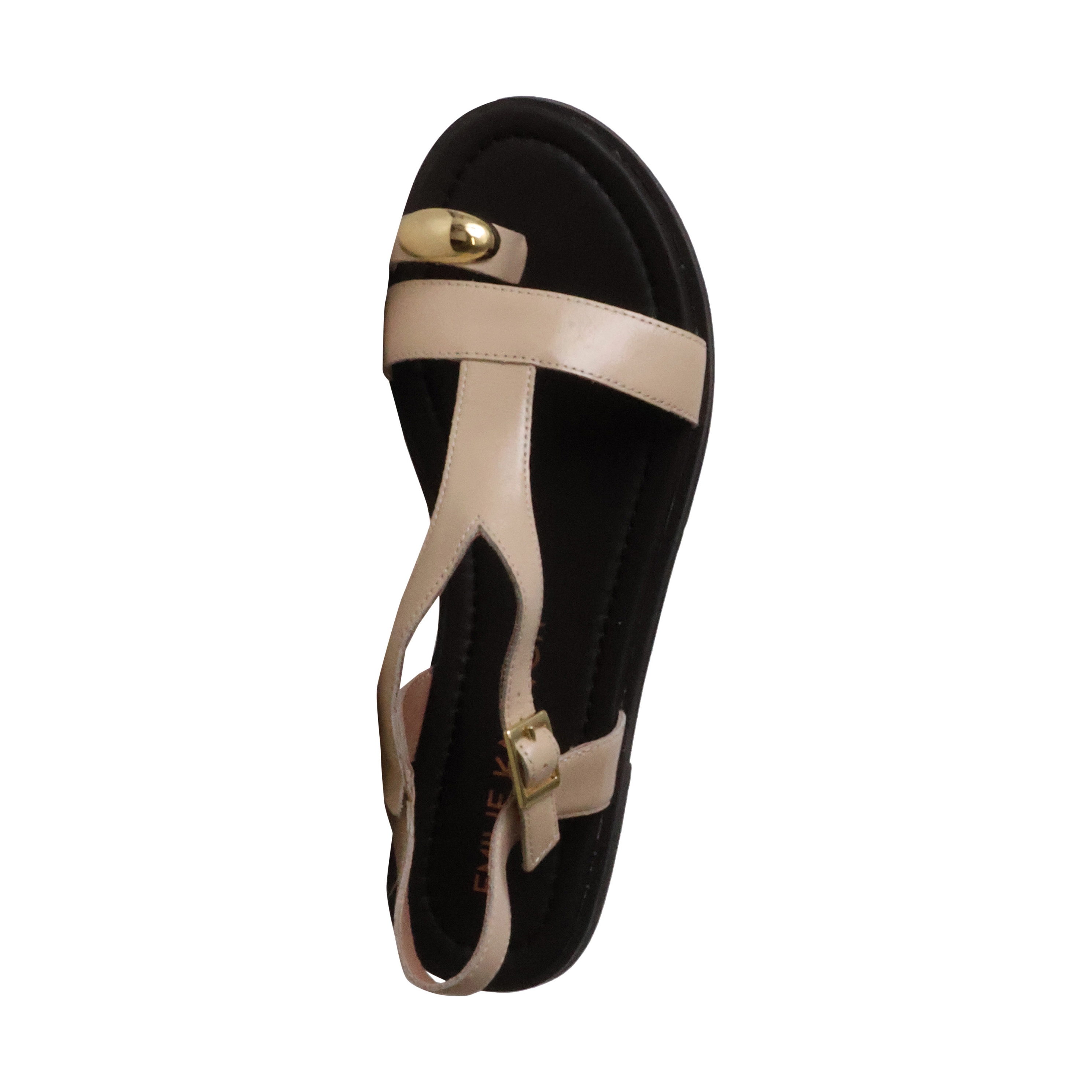 Lynda leather sandals EMILIE KARSTON Beige