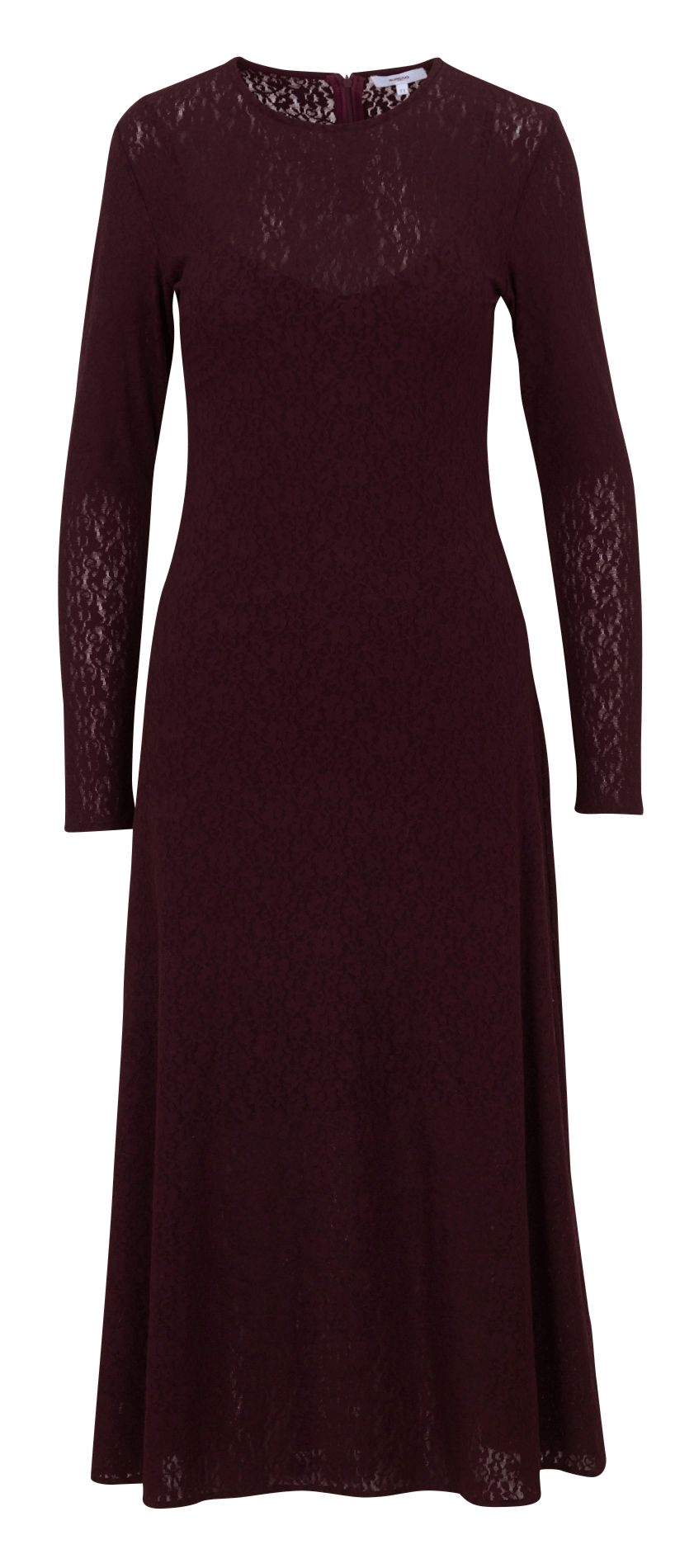 Long lace jacquard dress SUNCOO Plums