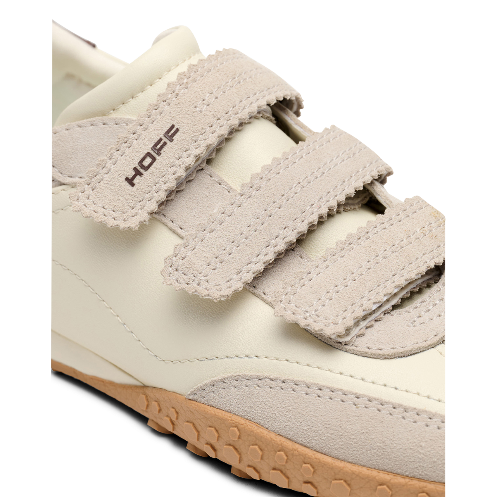 Niedrige Sneaker aus Leder-Mix HOFF Beige