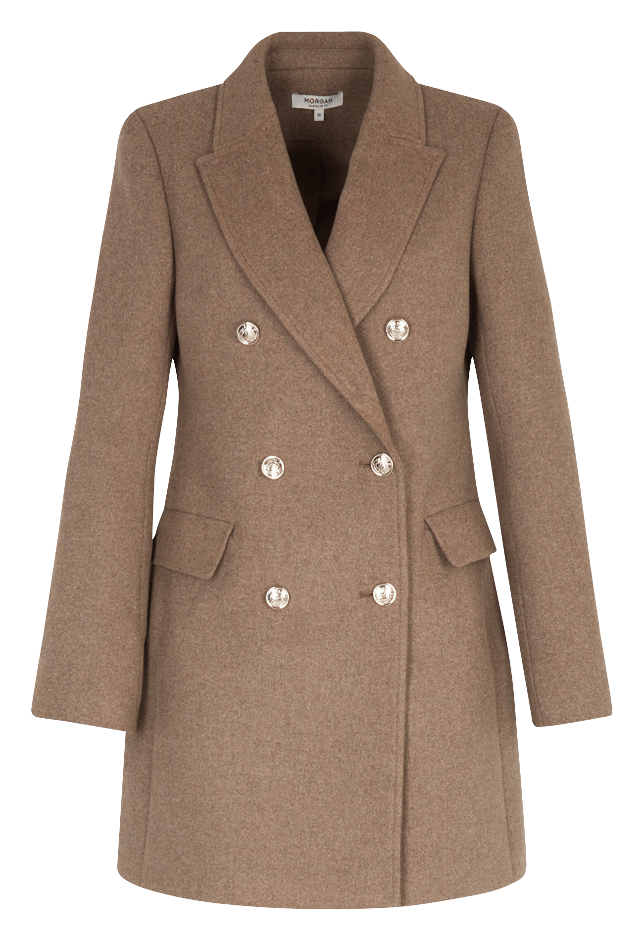 Fitted blazer coat | Brown MORGAN Women