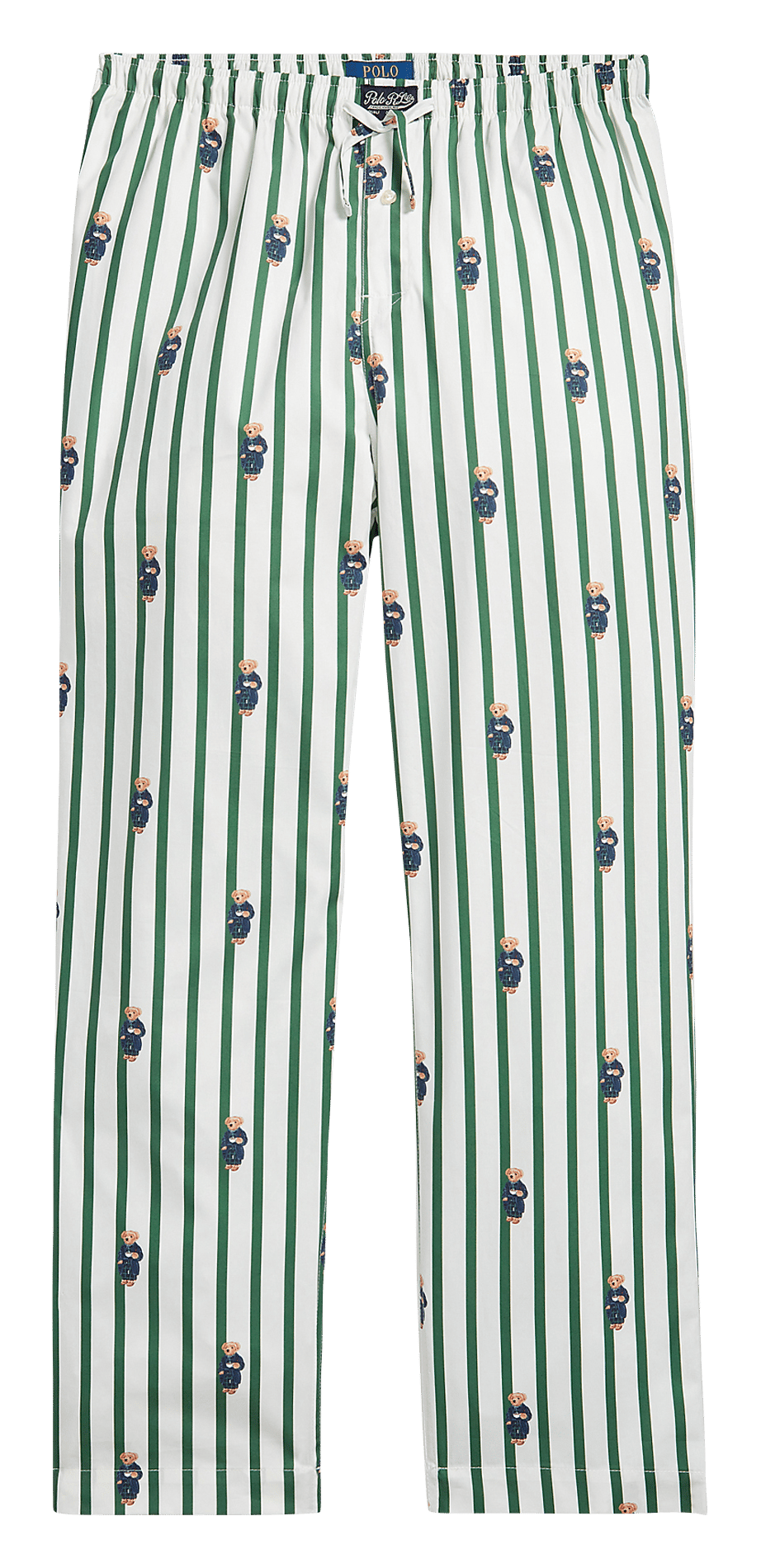 Pyjamabroek met monogrammen van katoen POLO RALPH LAUREN Groen