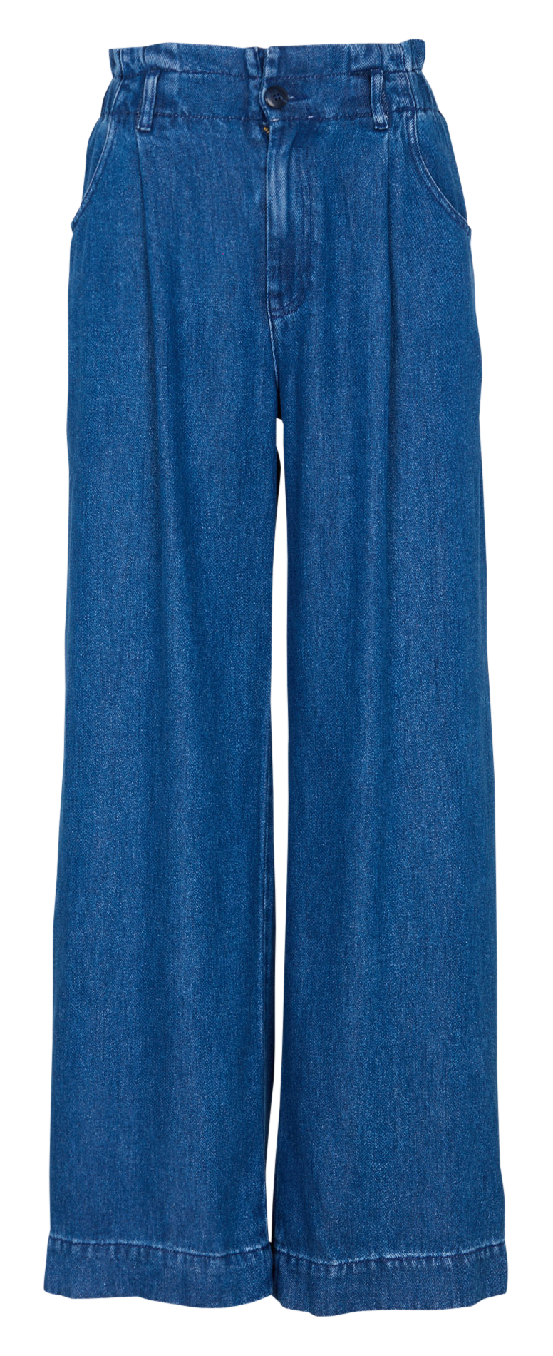 Wijde broek met elastische taille DES PETITS HAUTS Blauw