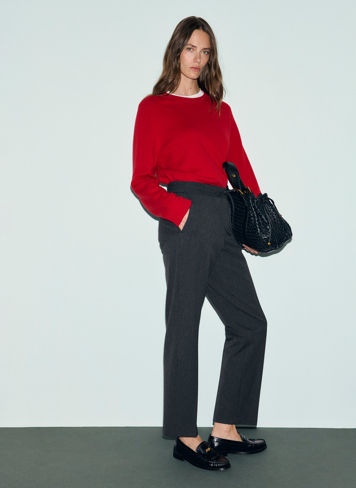 Plain straight trousers | Grey GERARD DAREL Women