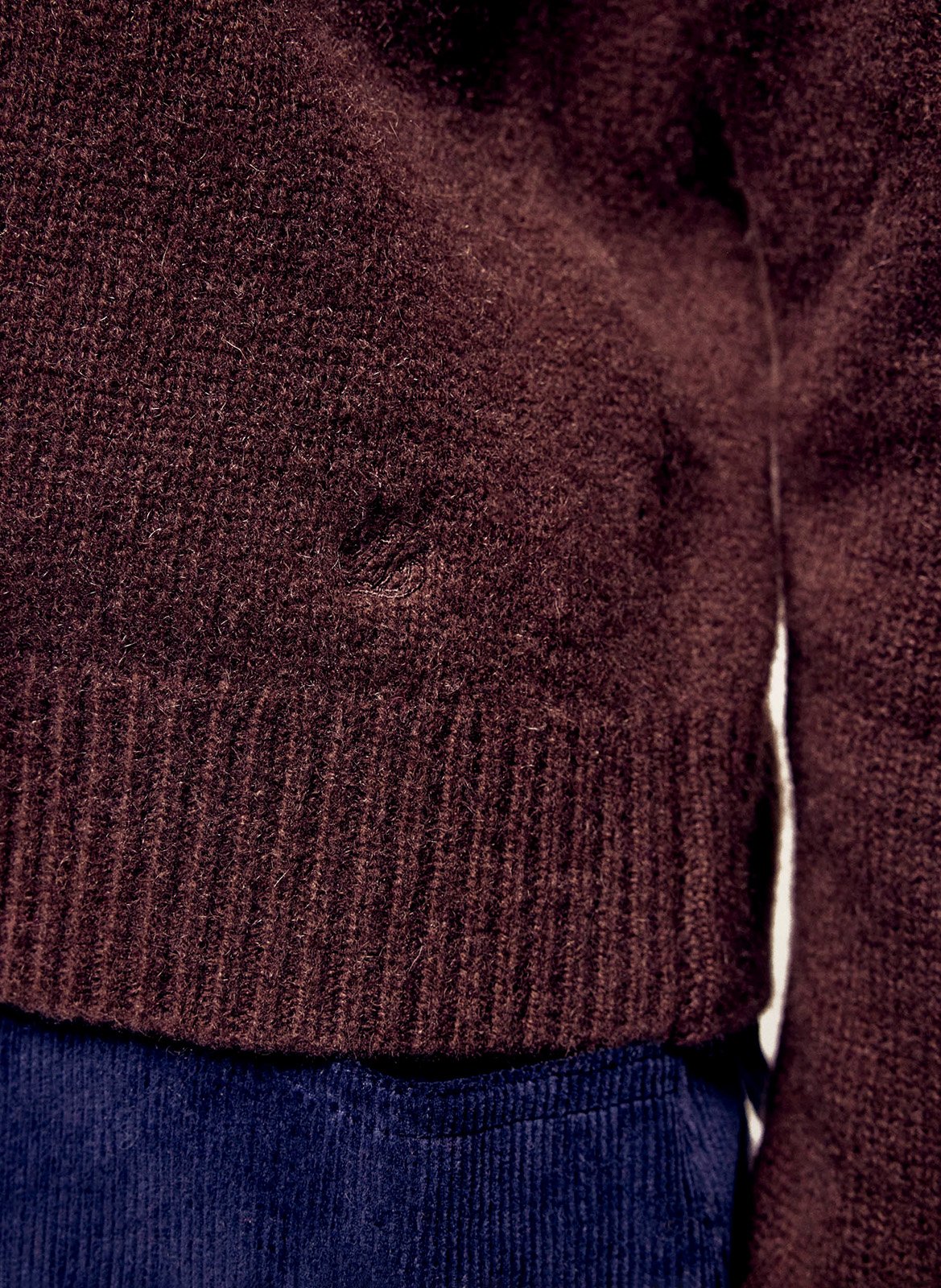 Gerader Rundhals-Pullover aus Kaschmir | Braun FROM FUTURE Damen
