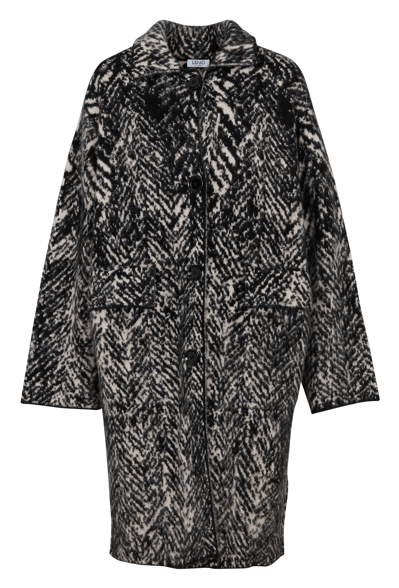 Oversized printed coat LIU JO Multicolored