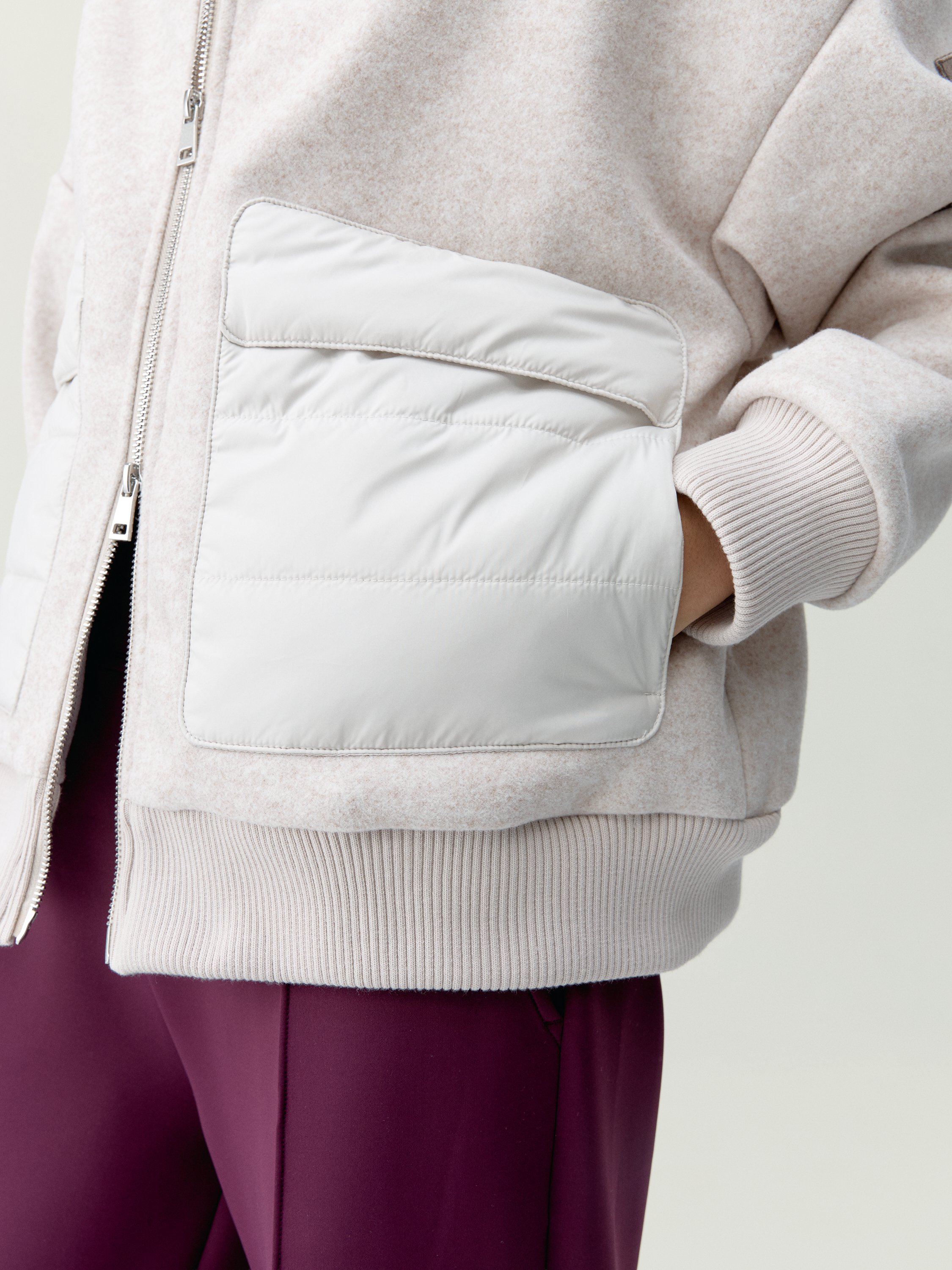 Women's sport jacket ignis - with zipper BORN Beige