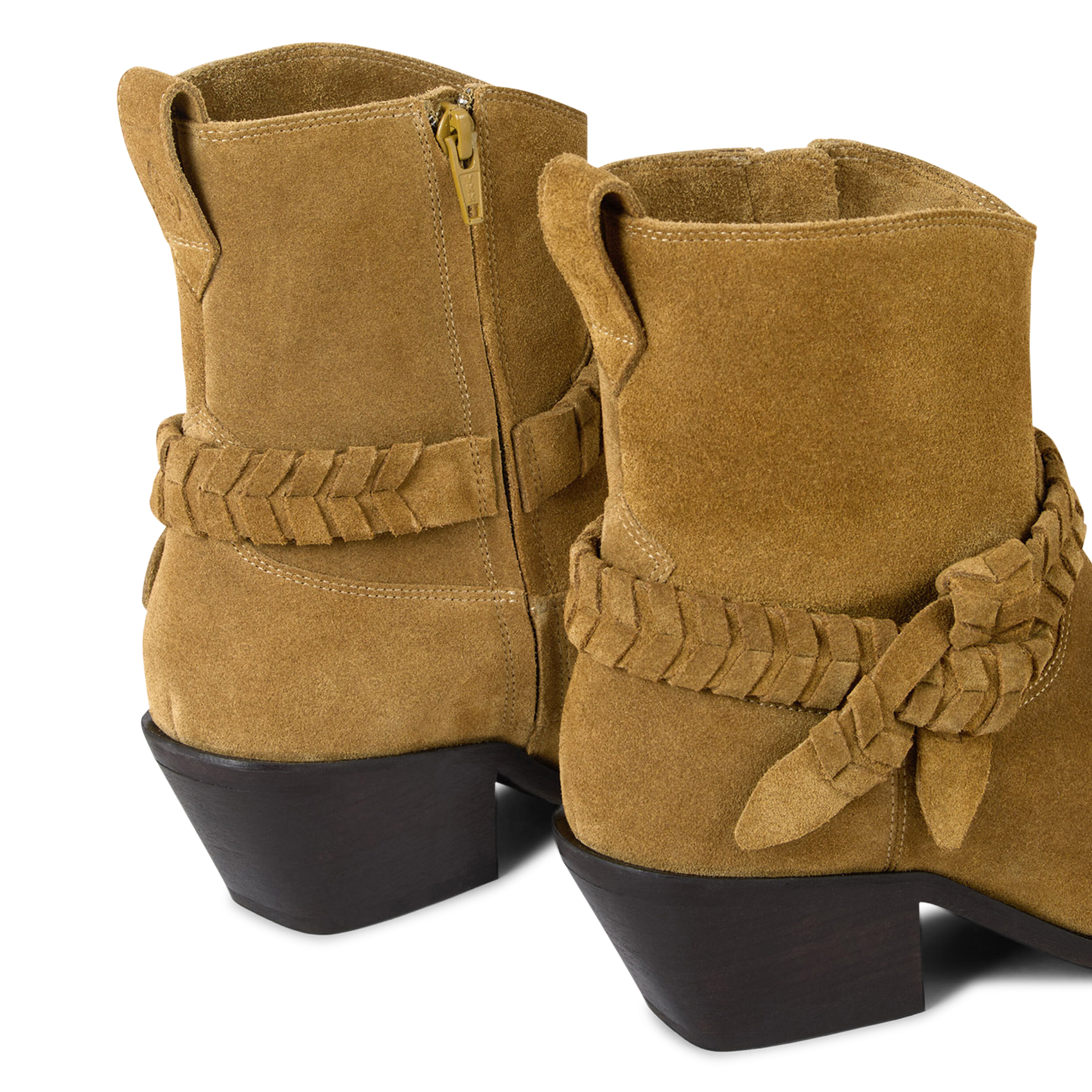 Spitze Lederstiefeletten BA&SH Braun