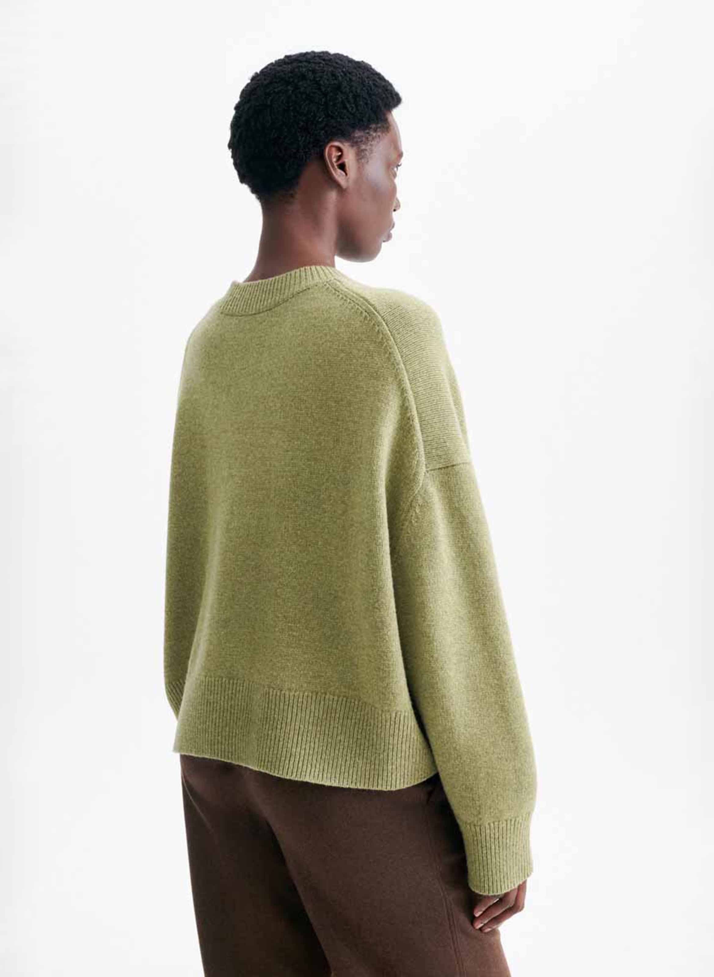 Loose-fit round-neck wool sweater | Brown VANESSA BRUNO Women