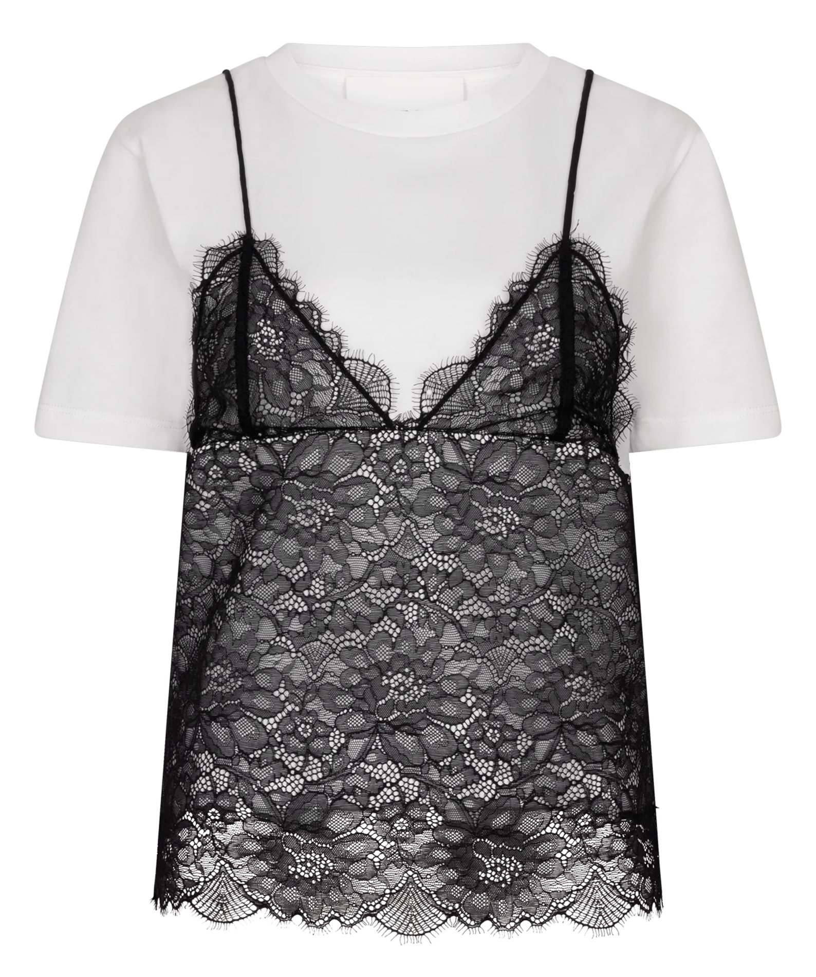 Gerade geschnittenes T-Shirt aus Baumwolle LOVE STORIES Weiss
