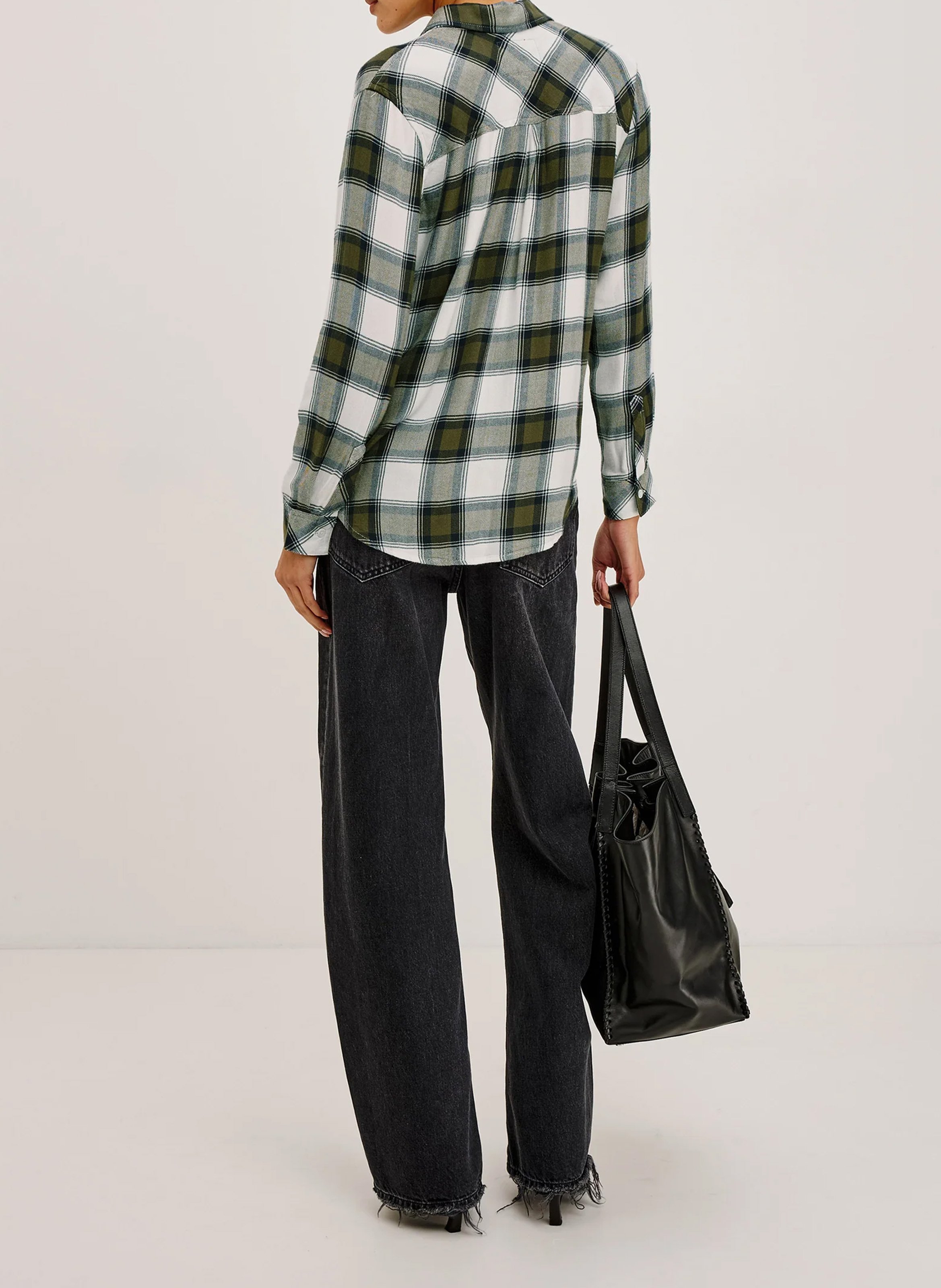 Straight checked shirt RAILS Green