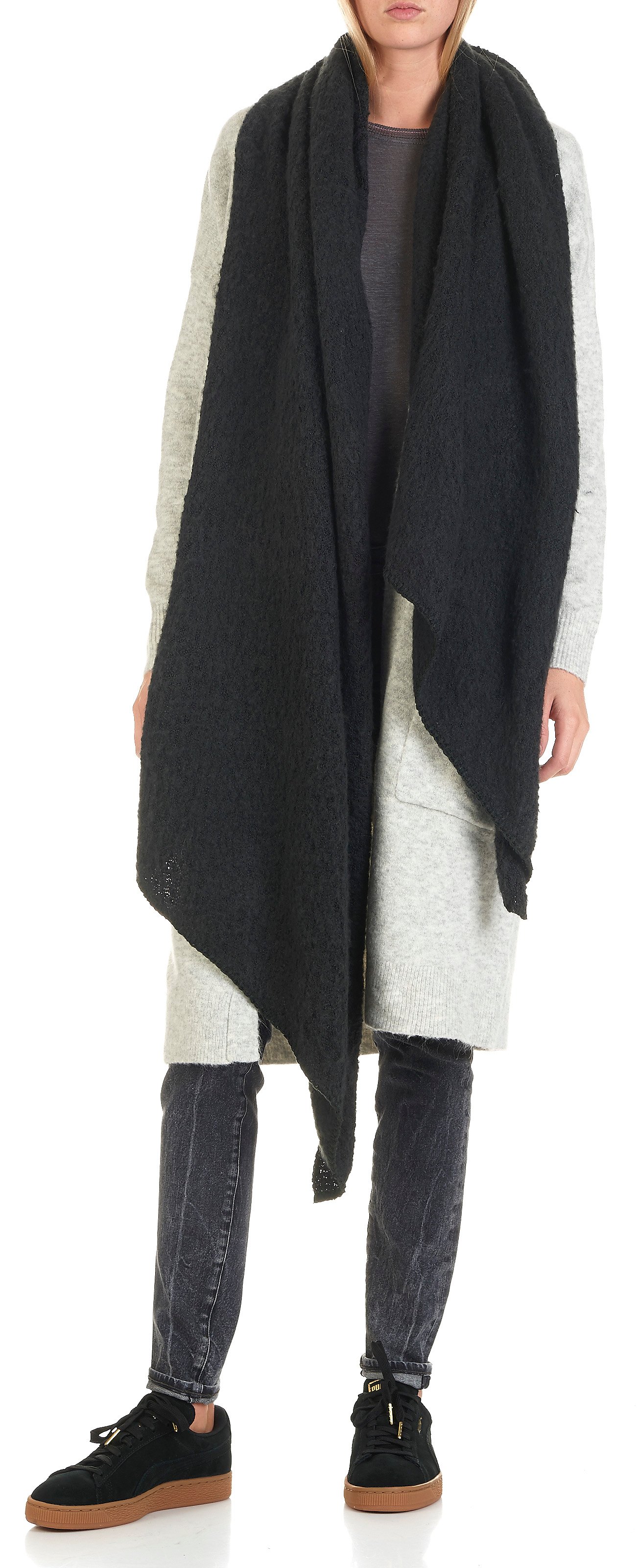 Chenille knit scarf PIECES