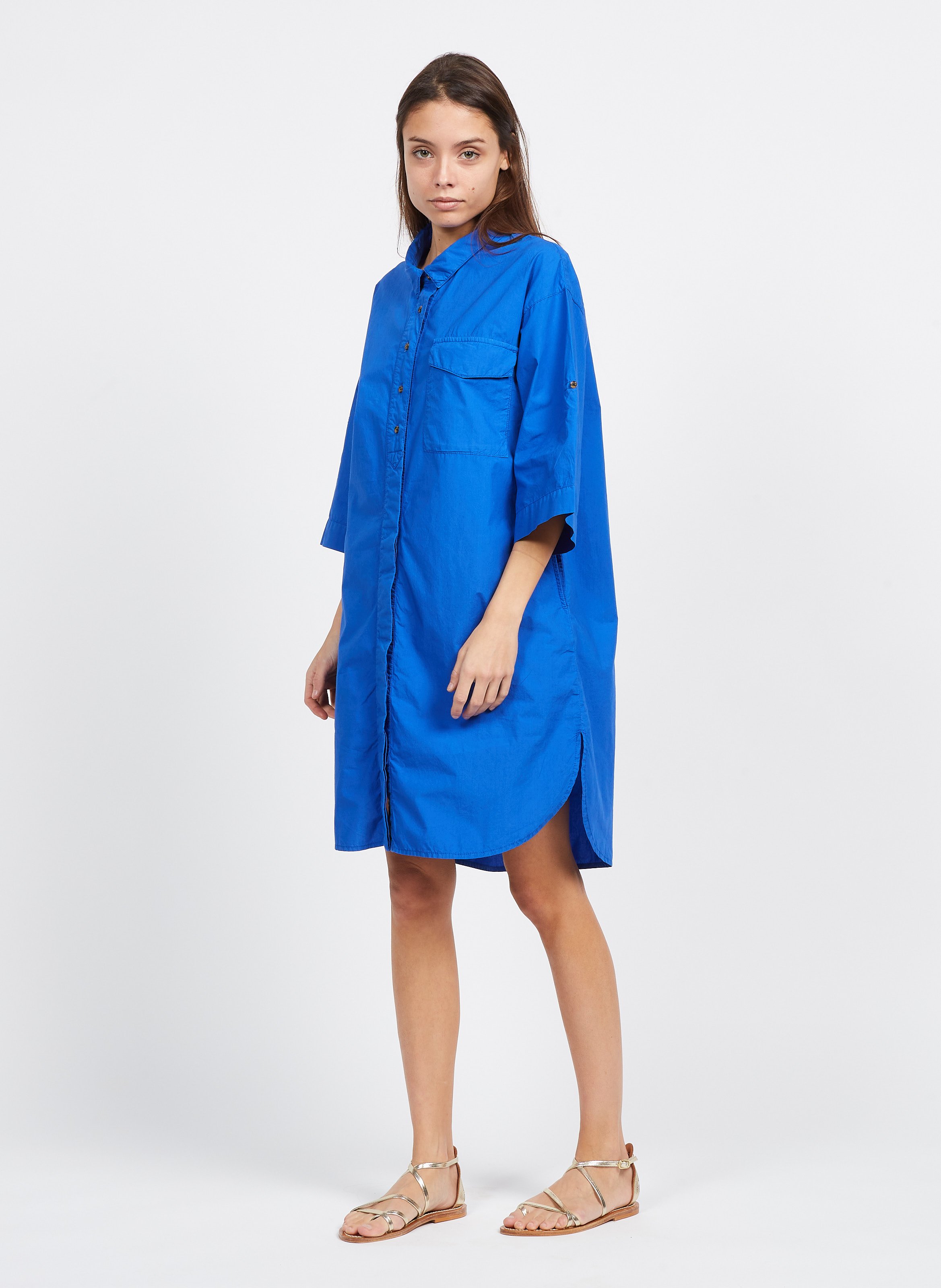 Cotton Shirt Dress Roi Chloe Stora Women Place des Tendances