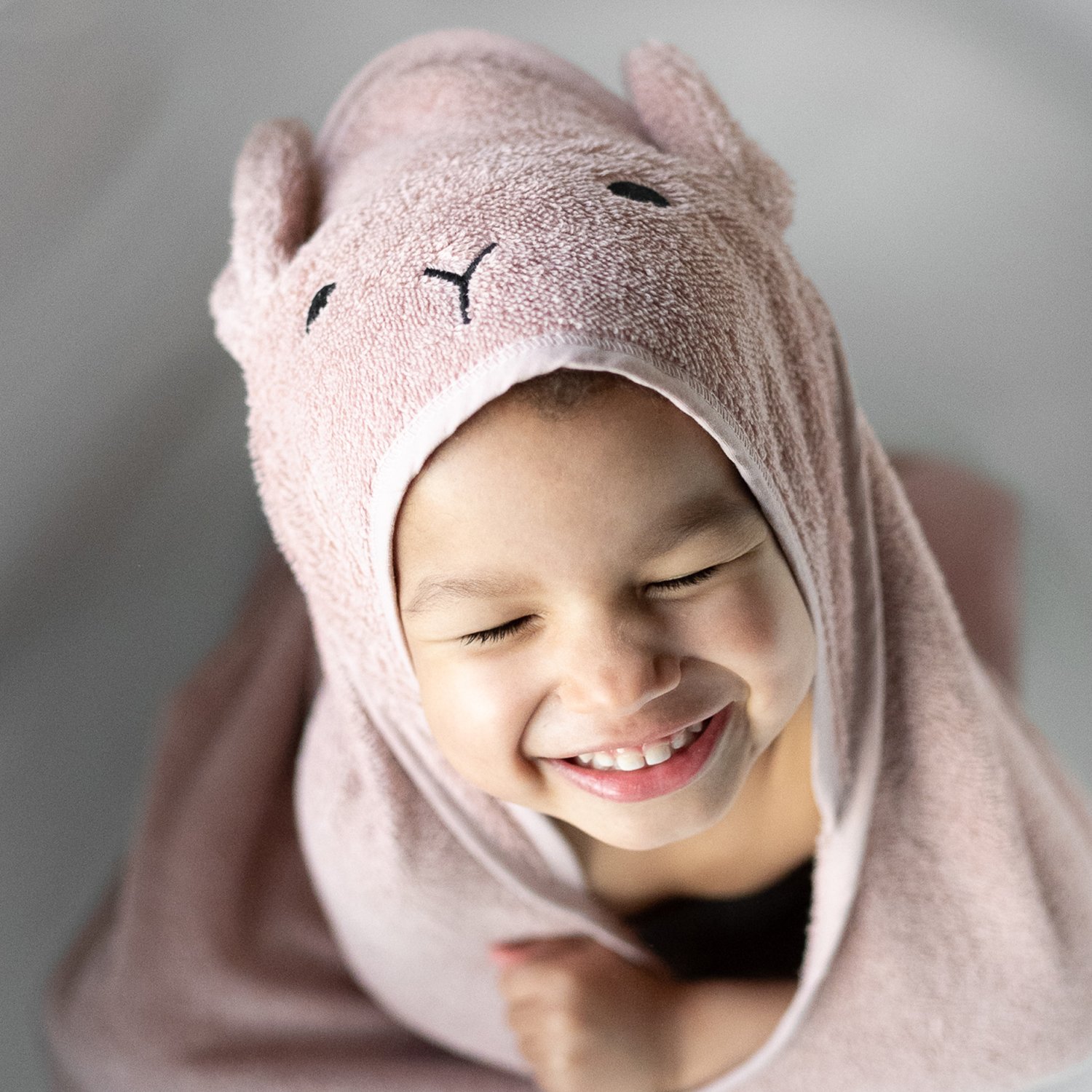 Rabbit hooded towel KINDSGUT Yellow