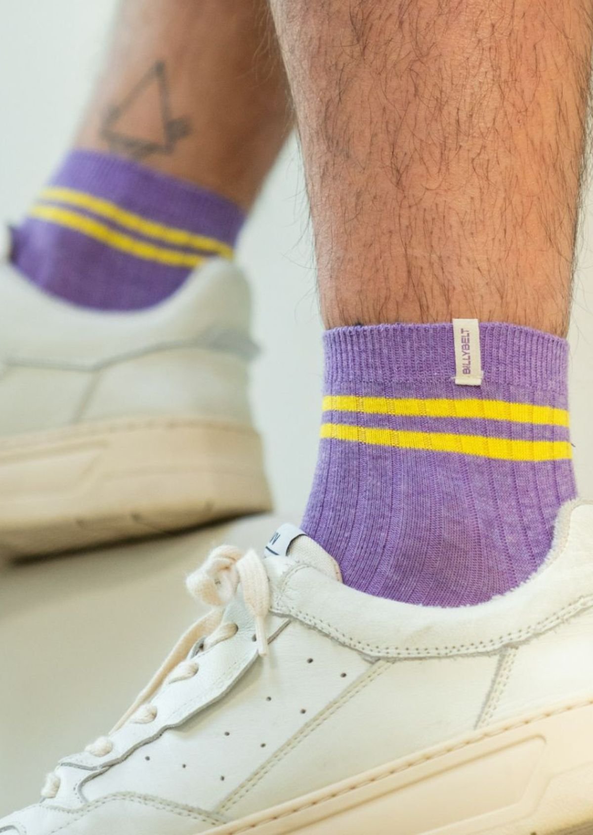 Mid-high combed cotton socks BILLYBELT Purple