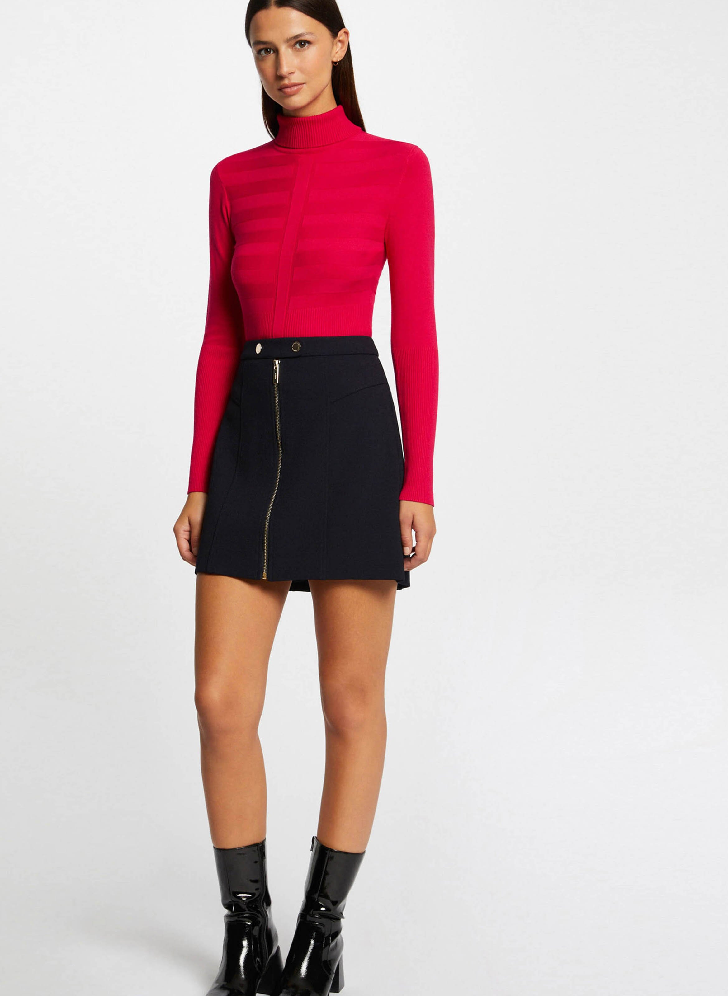 Rollkragenpullover MORGAN Rot
