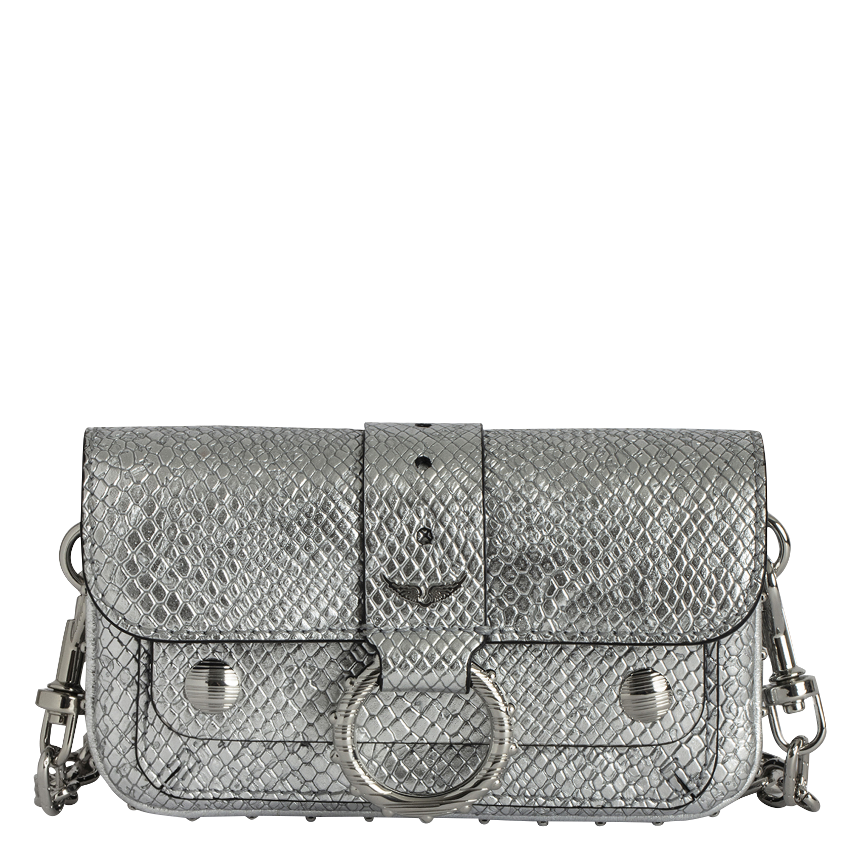Dori leather shoulder bag ZADIG&VOLTAIRE Grey