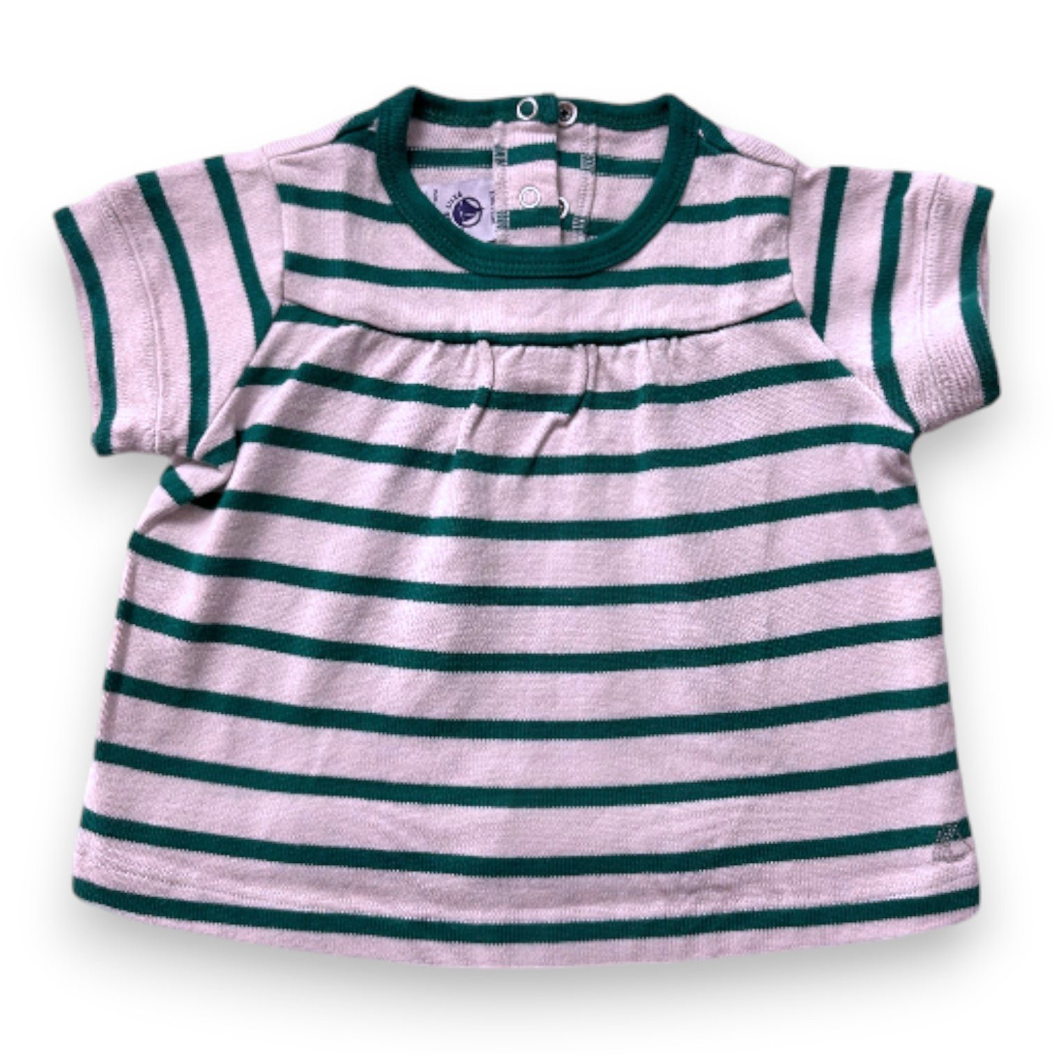 Green baby T-shirt - 12 months PETIT BATEAU - Seconde Main Green