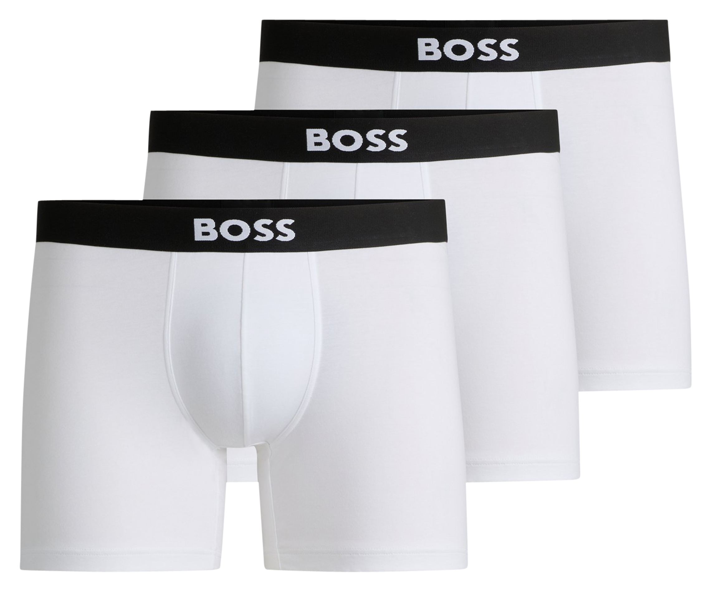 Pack of three cotton trunks BOSS