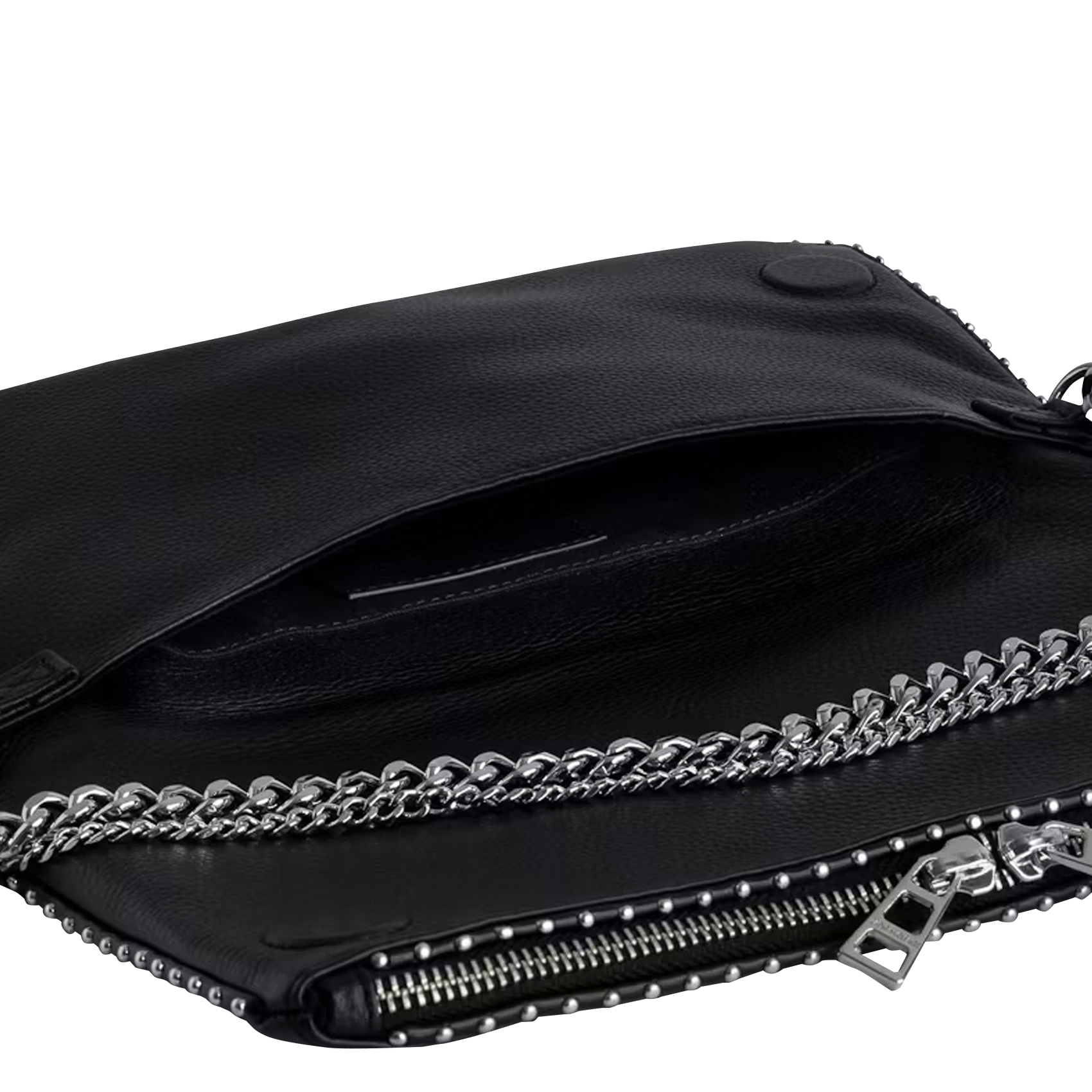 Sac bandoulière en cuir ZADIG&VOLTAIRE Noir