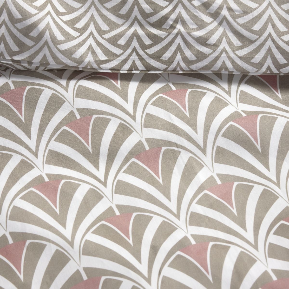 Printed cotton bed set TODAY LINGE DE MAISON Beige