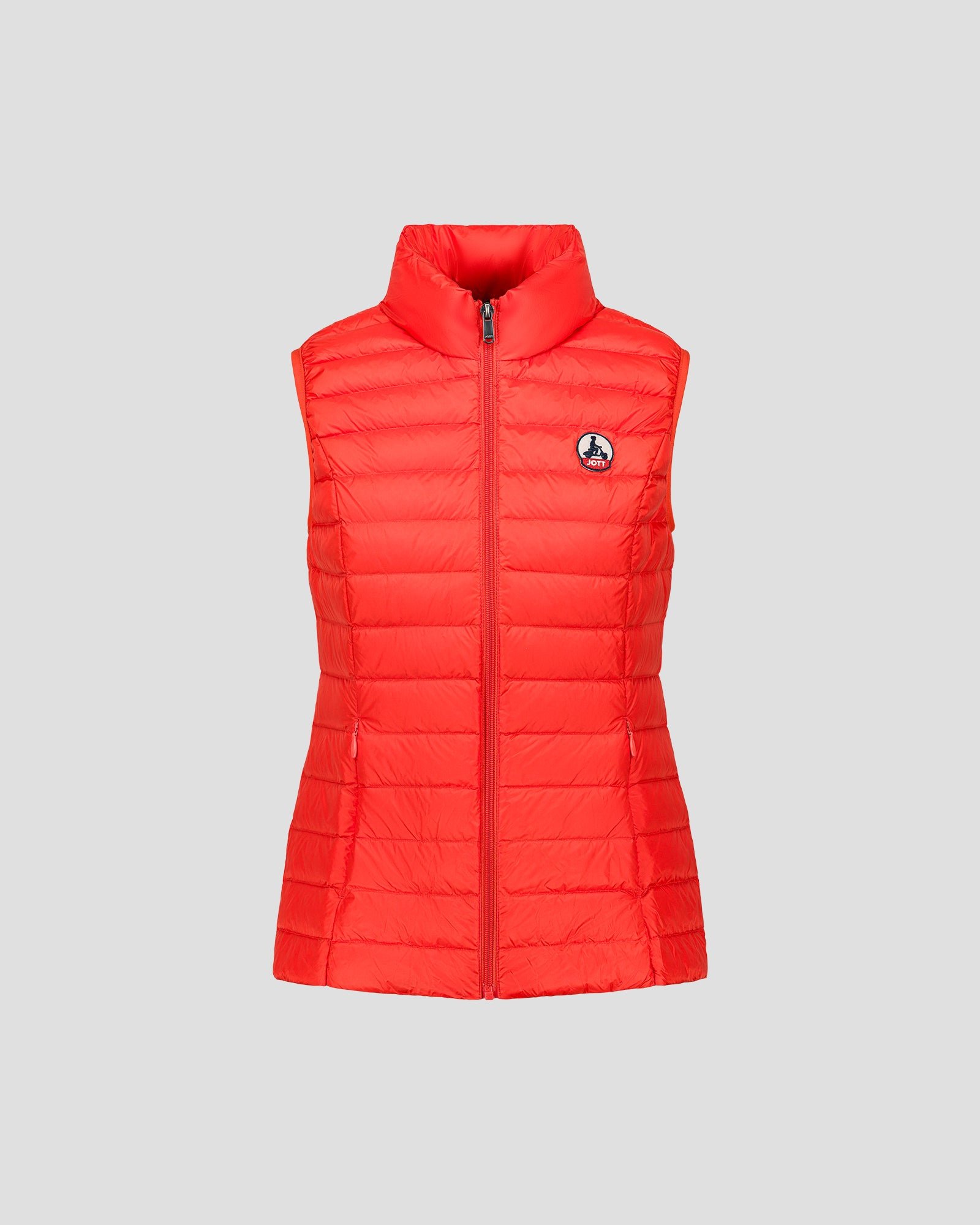 Sleeveless lightweight down vest seda JOTT Red