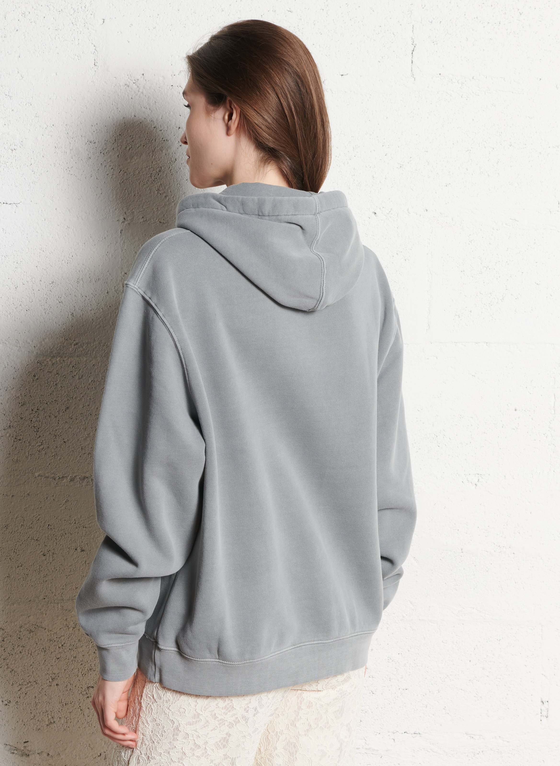 Cotton-blend hooded sweatshirt NEWTONE Grey