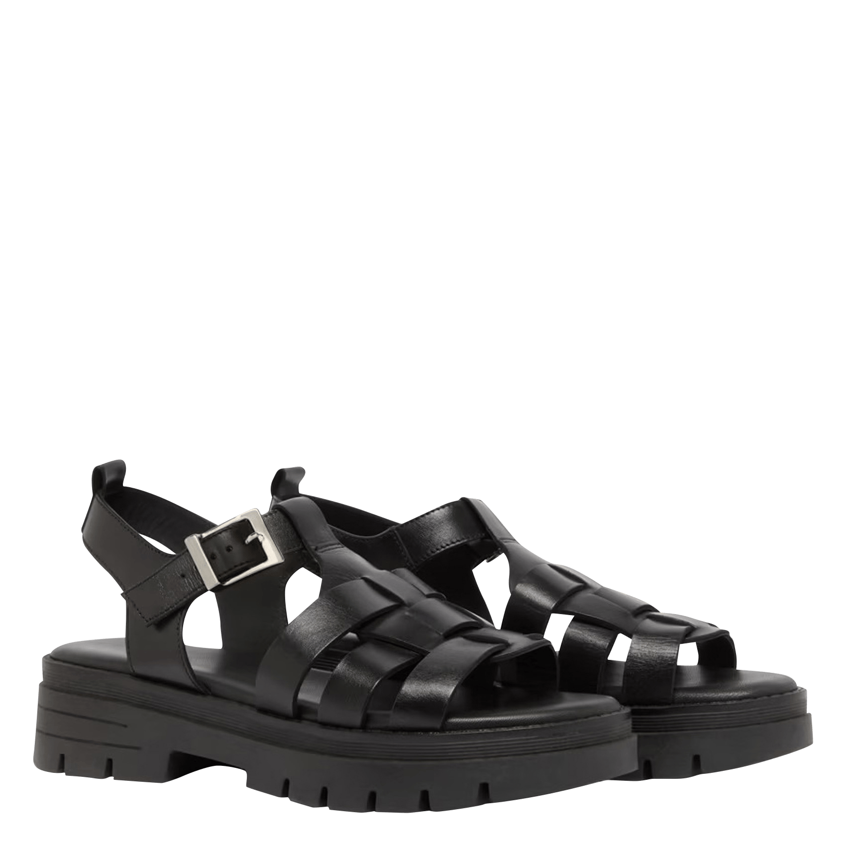 Sandales à talons en cuir JONAK Noir