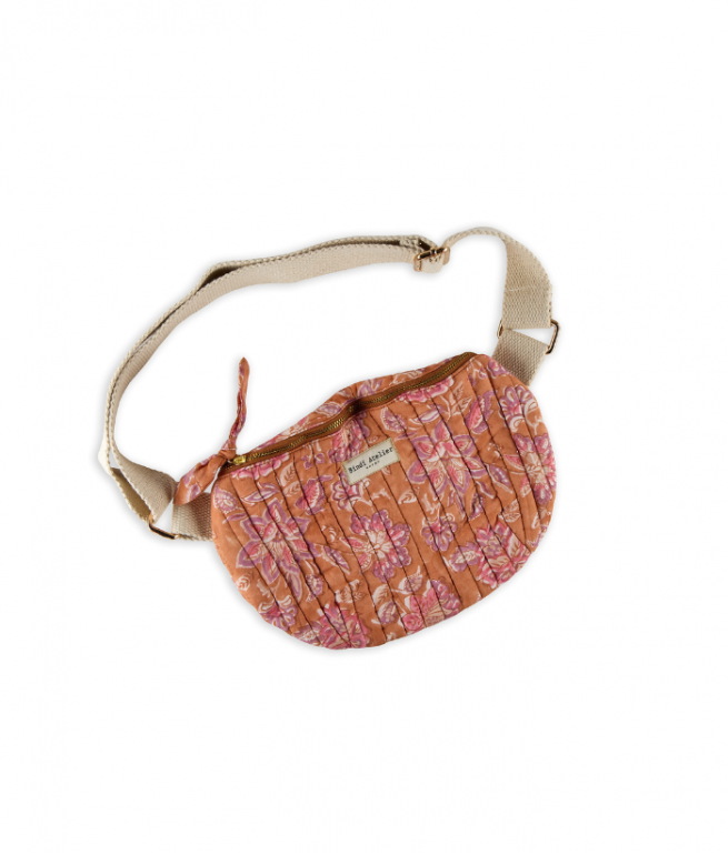 Printed canvas waist bag BINDI ATELIER