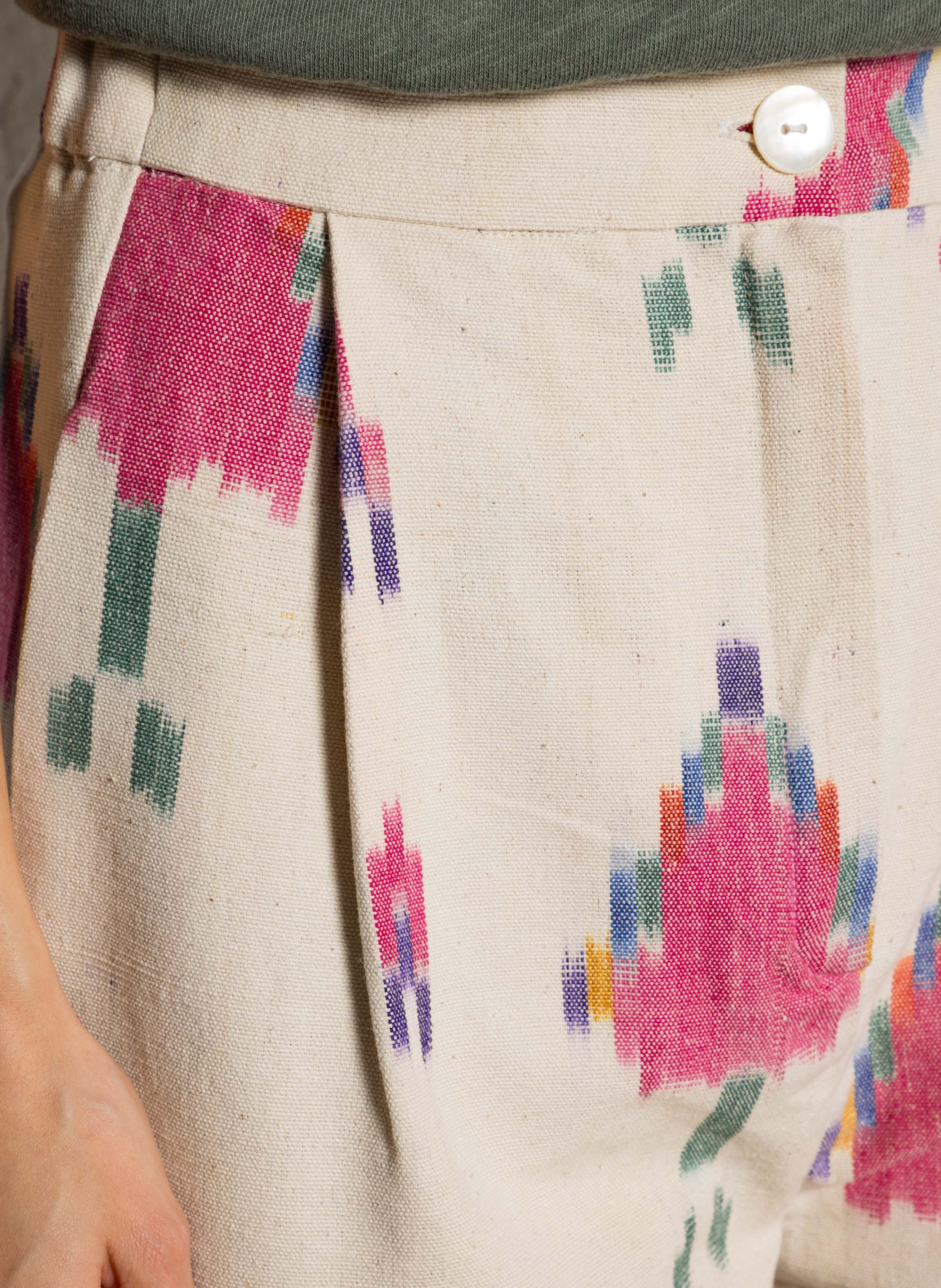 Pantalon large en coton imprimé AUTRE AURA Multicolore