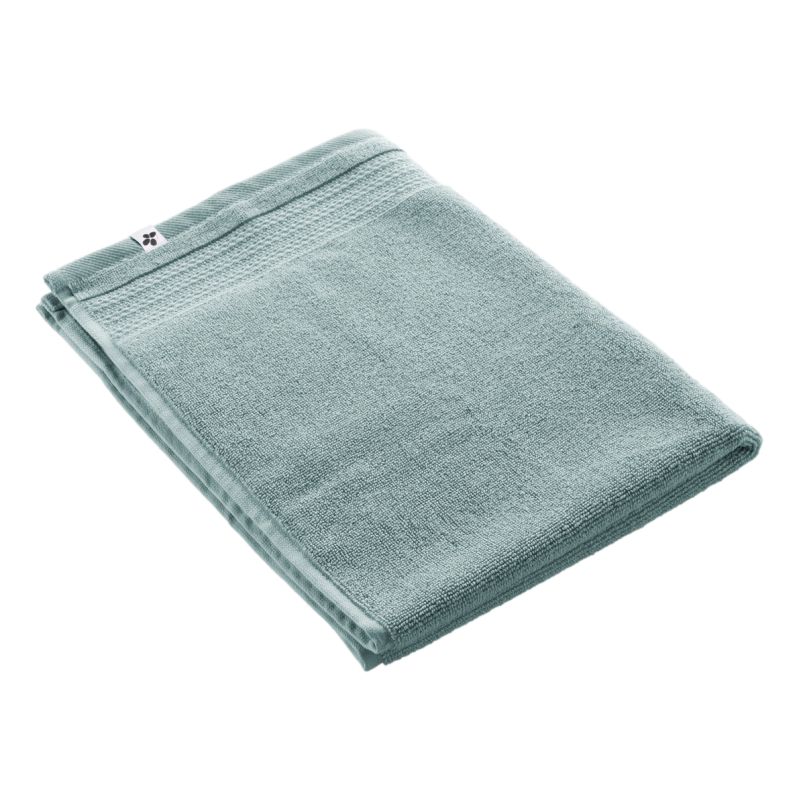 100% combed cotton bath mat L'EFFET PAPILLON Blue