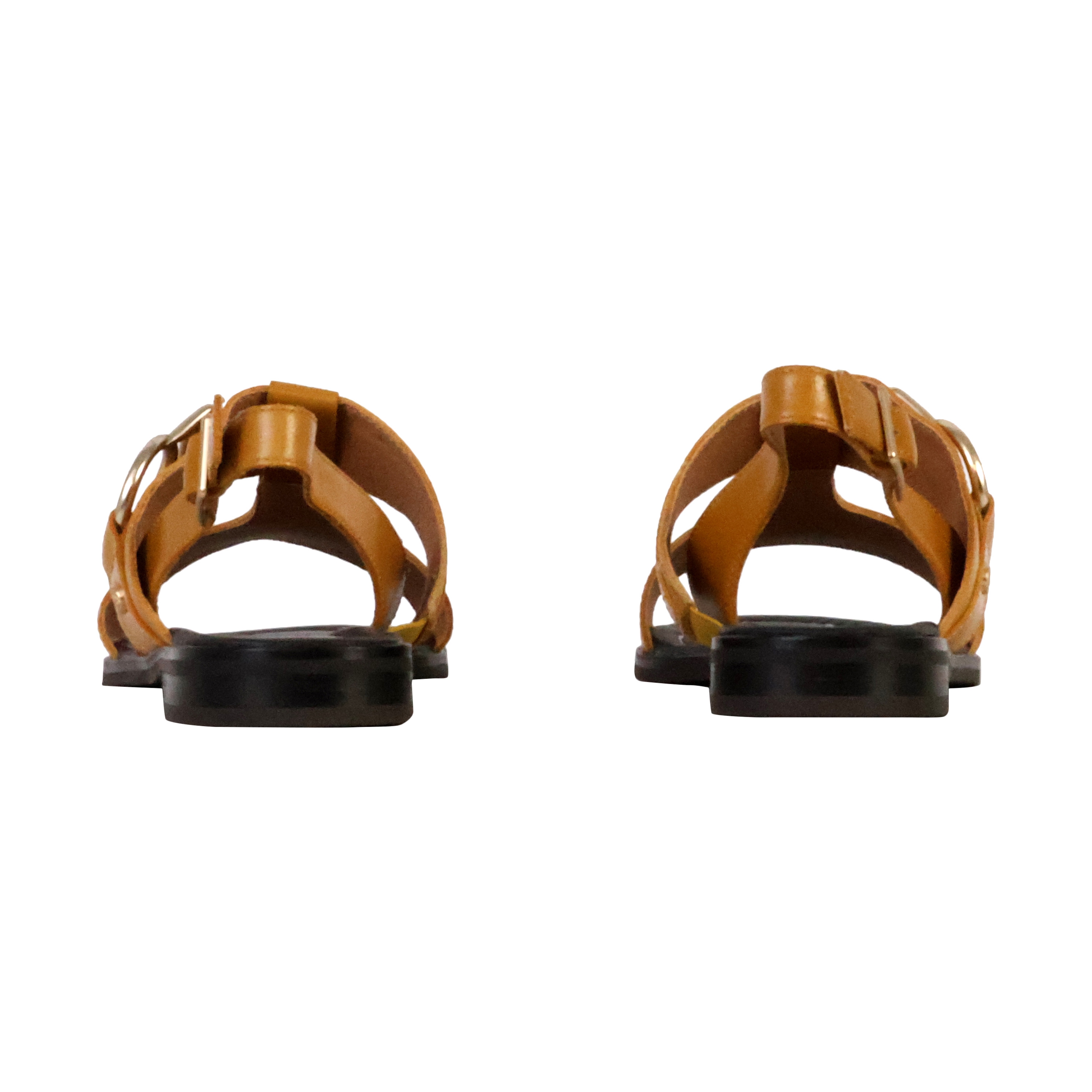 Gretta leather sandals EMILIE KARSTON Brown