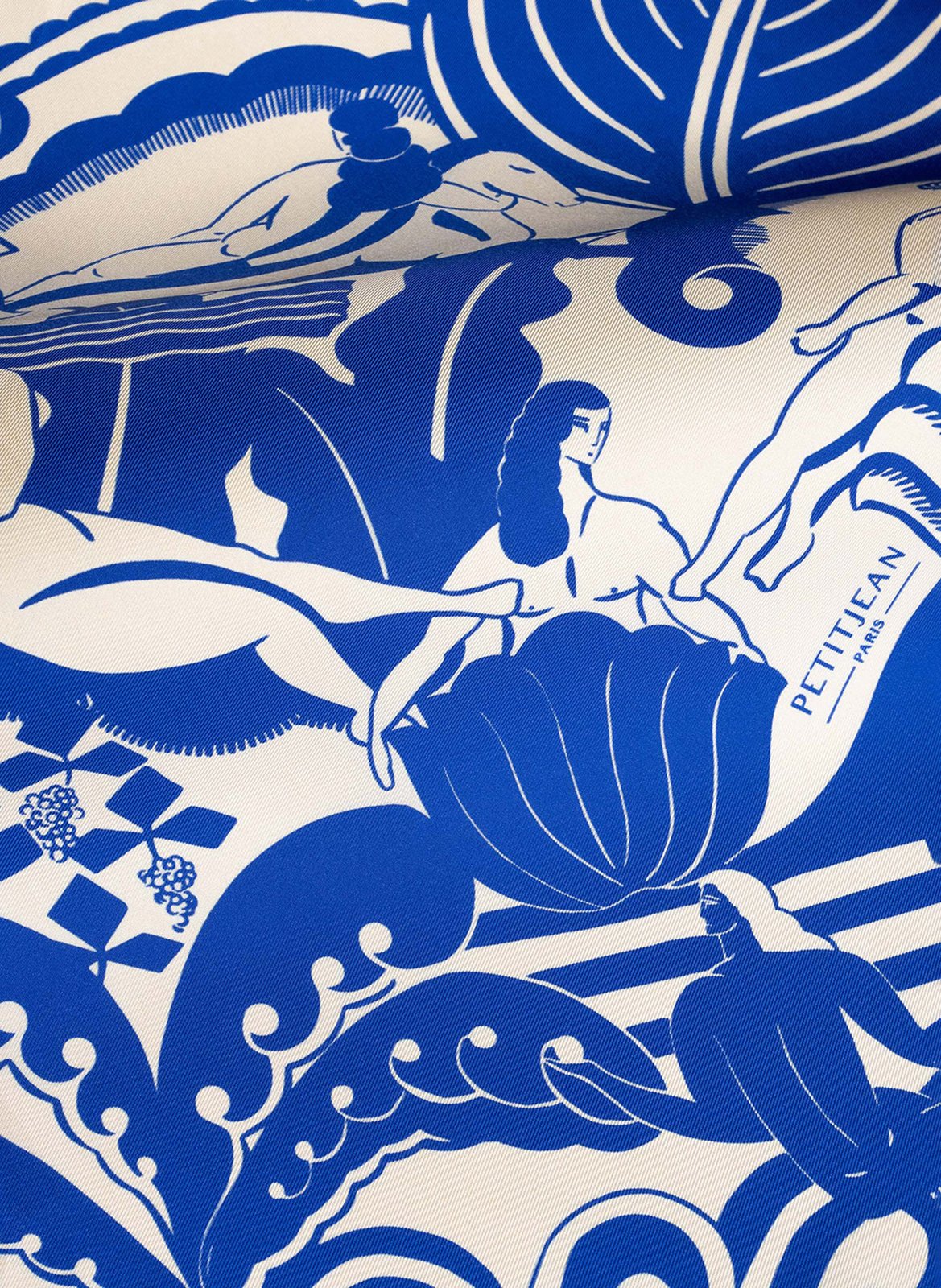 Floaty silk scarf PETITJEAN PARIS Blue