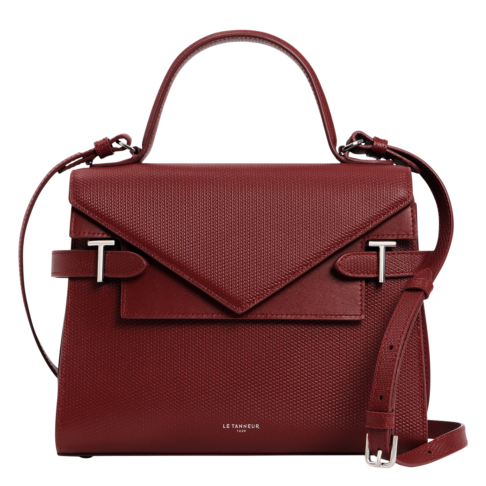 Sac en cuir LE TANNEUR Rouge