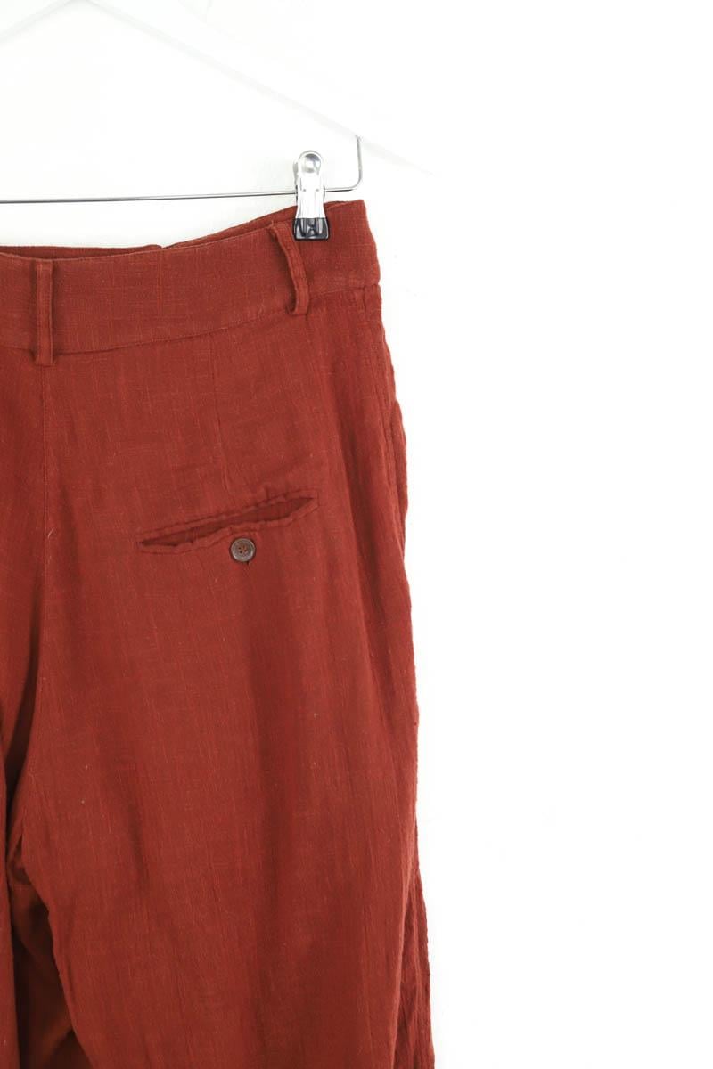 Slim-fit cotton cargo pants LAURENCE BRAS - Seconde Main Brown