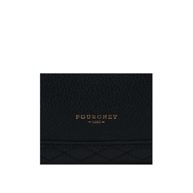 Satchel - cowhide leather POURCHET Blue