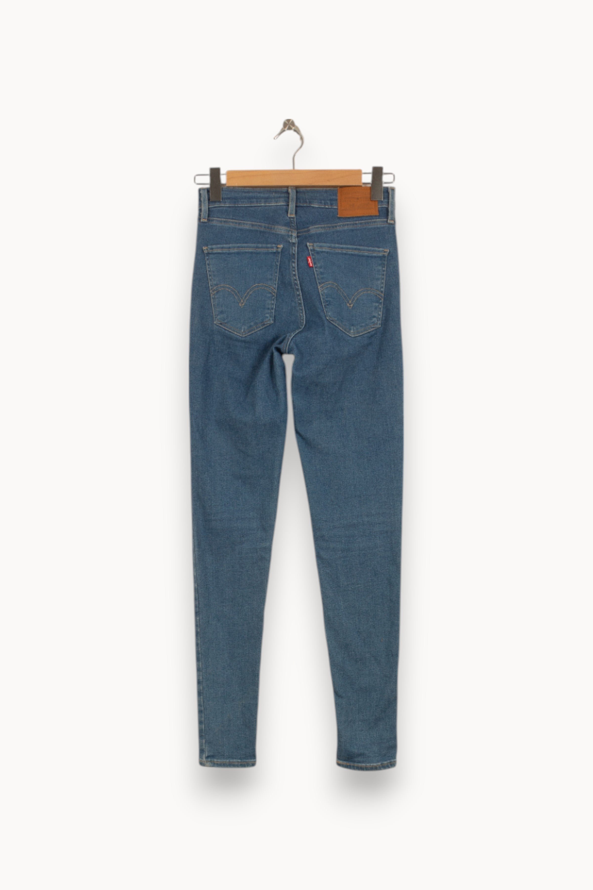 Cropped slim jeans with studs LEVI'S - Seconde main Blue