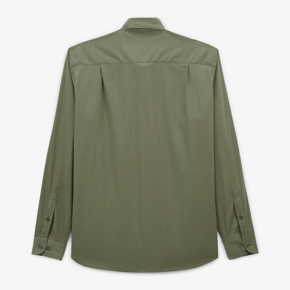 Solid stretch long-sleeve shirt SERGE BLANCO Green