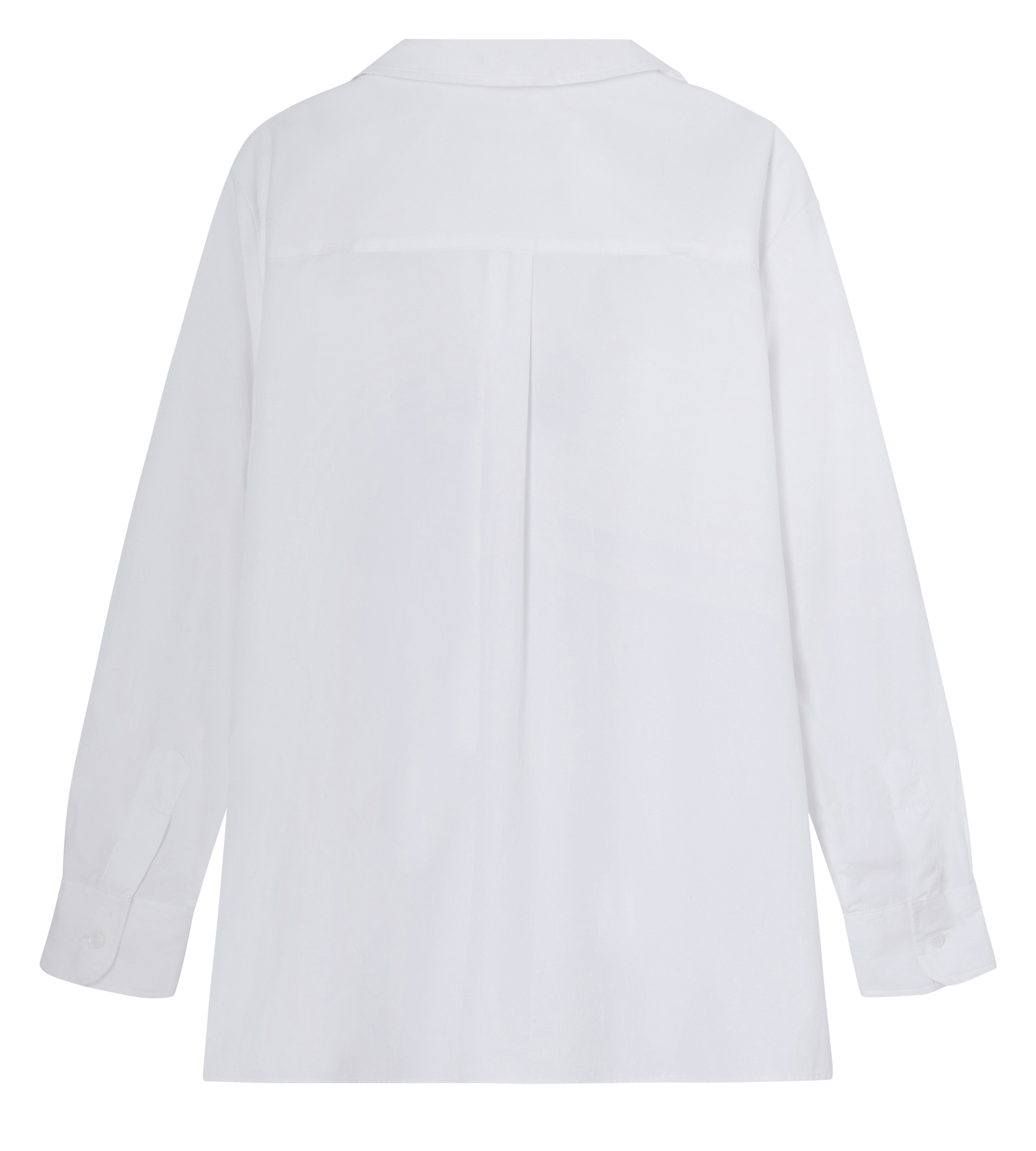 Flared plain cotton shirt LAAGAM White