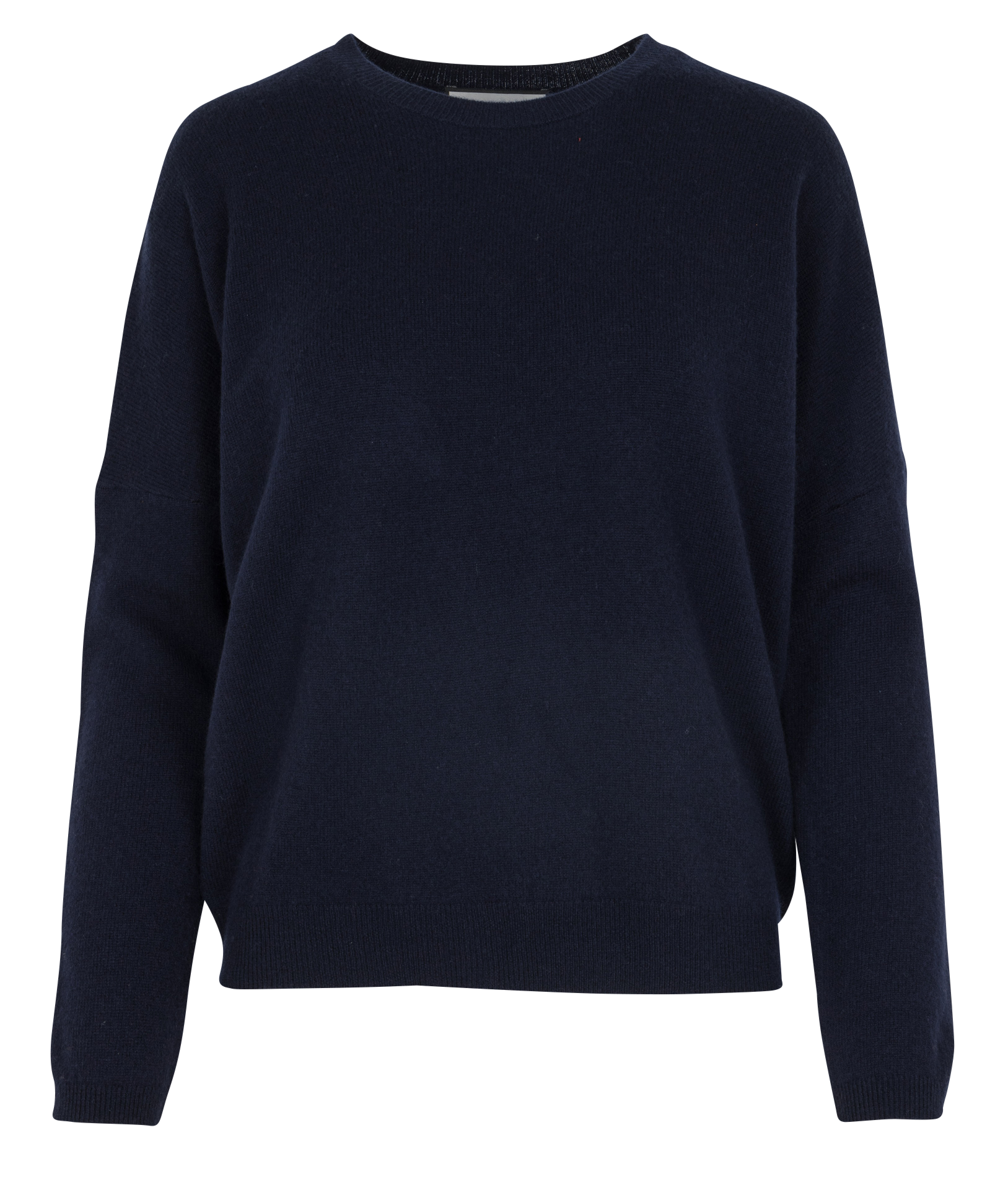 Rundhalsausschnitt-Pullover aus Woll-Kaschmir-Jacquard BERENICE Blau