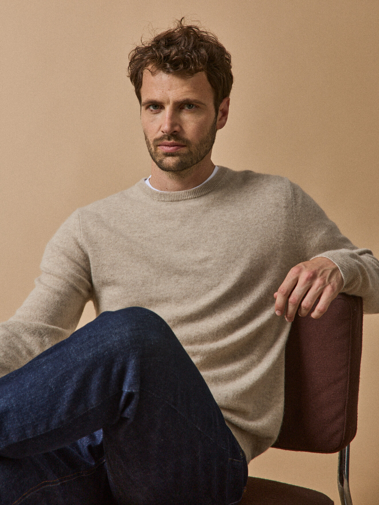 Pull col rond  - collection cachemire CYRILLUS